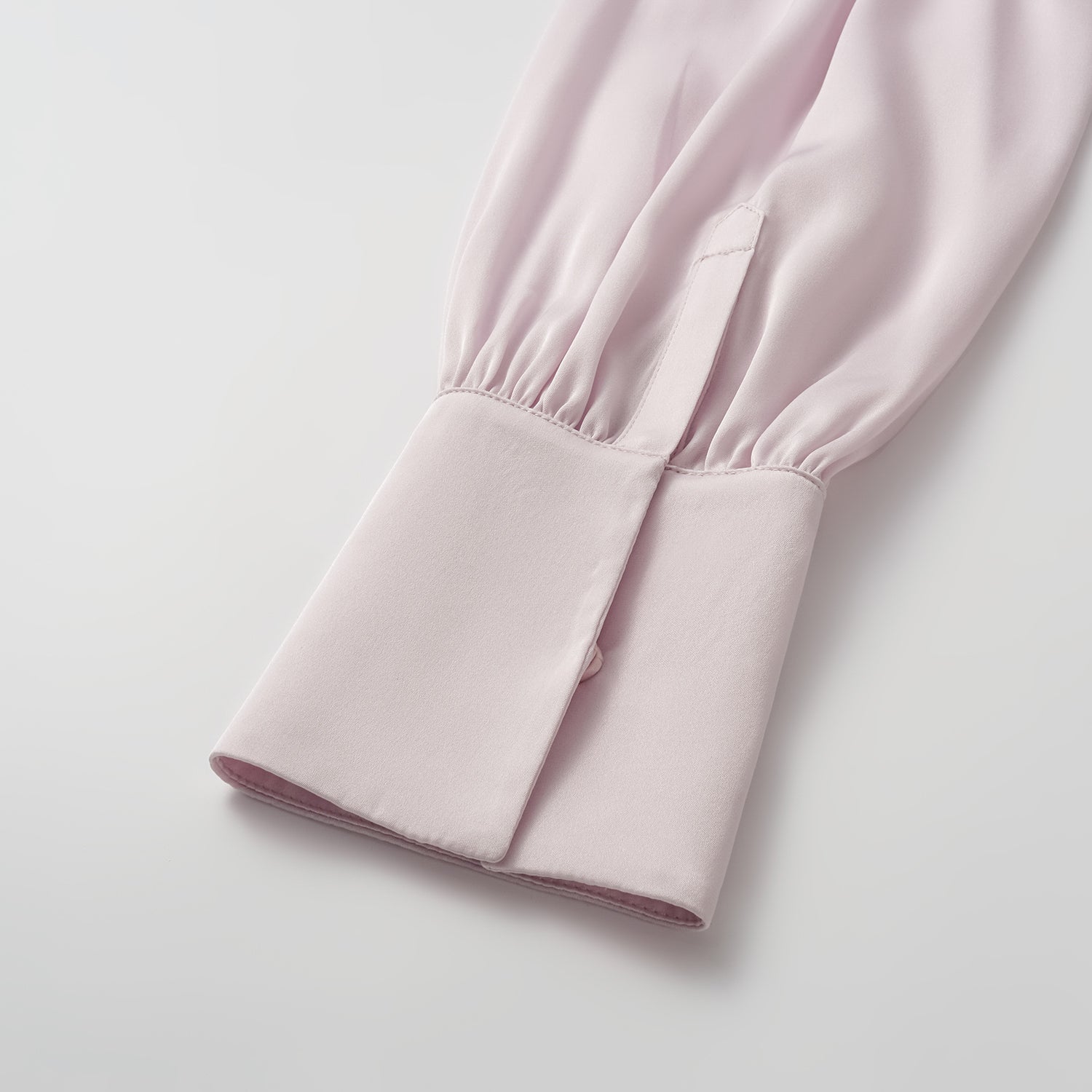 "慵倚春意" 100% 桑蠶絲雪紡立體剪裁國風罩衫—櫻花粉