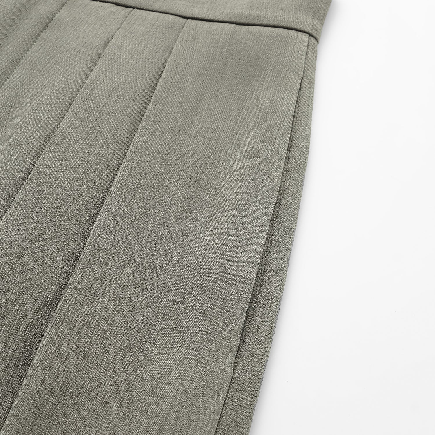 “Autumn Diary ” 韓國超彈力垂墜肌理面料特殊剪裁闊腿長褲—灰色