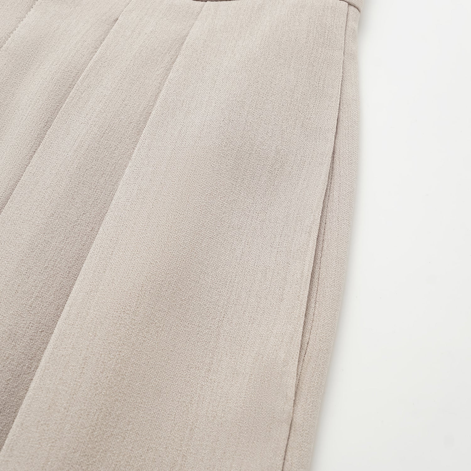 “Autumn Diary ” 韓國超彈力垂墜肌理面料特殊剪裁闊腿長褲—灰白