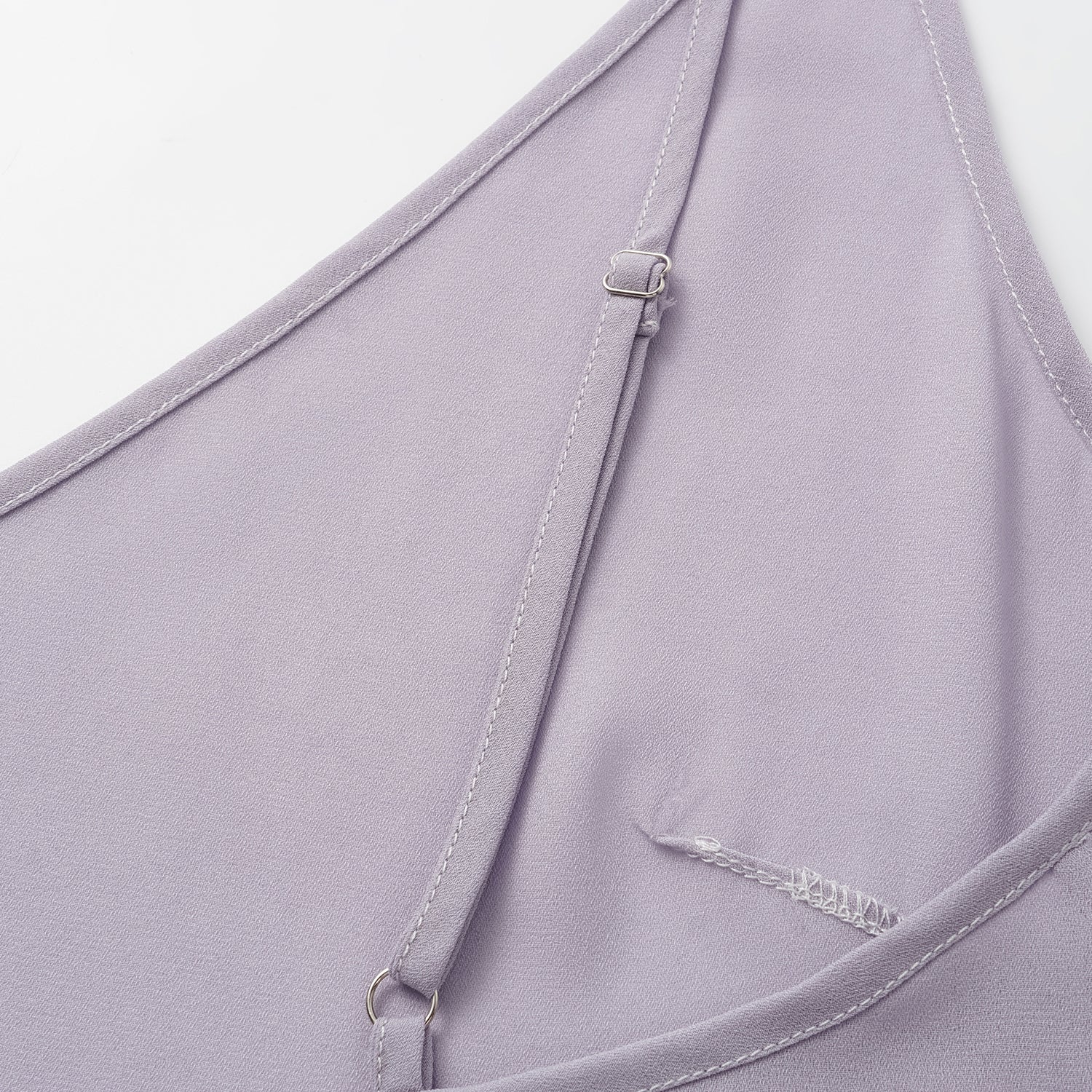 “茶宴” 奢華珠綉蕾絲輕國風細肩帶背心—Silver