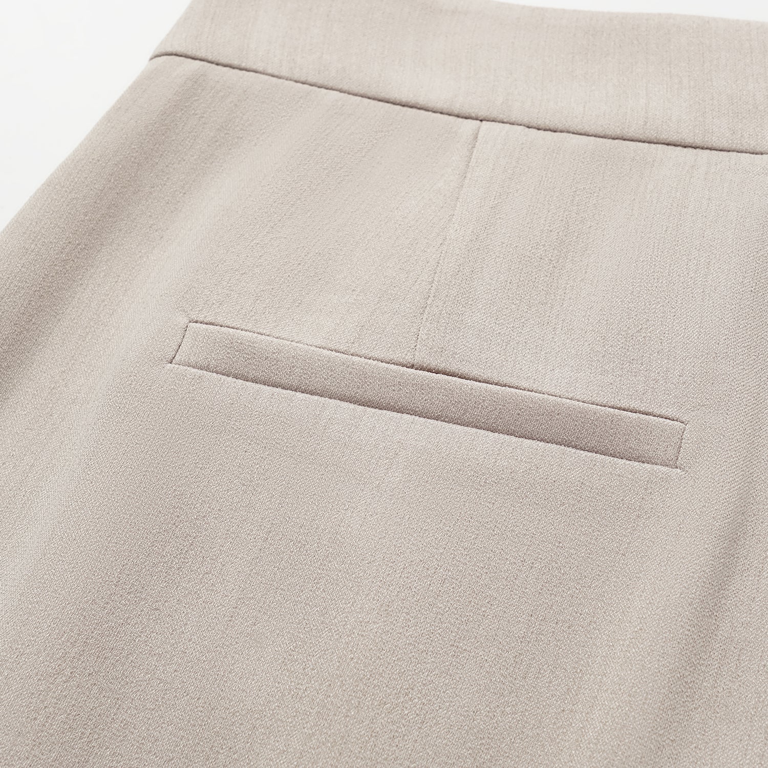 “Autumn Diary ” 韓國超彈力垂墜肌理面料特殊剪裁闊腿長褲—灰白