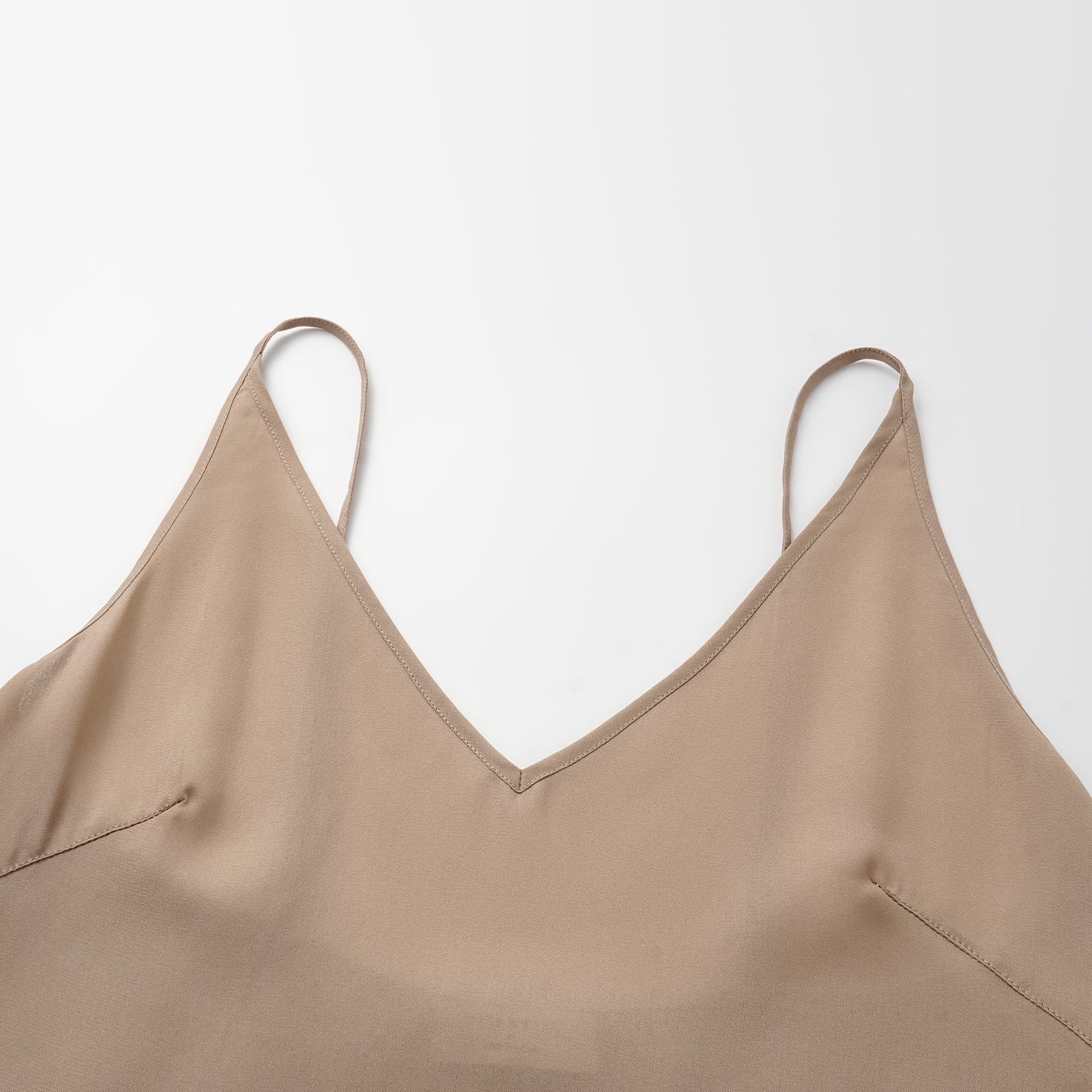 “茶宴” 奢華珠綉蕾絲輕國風細肩帶背心—Gold