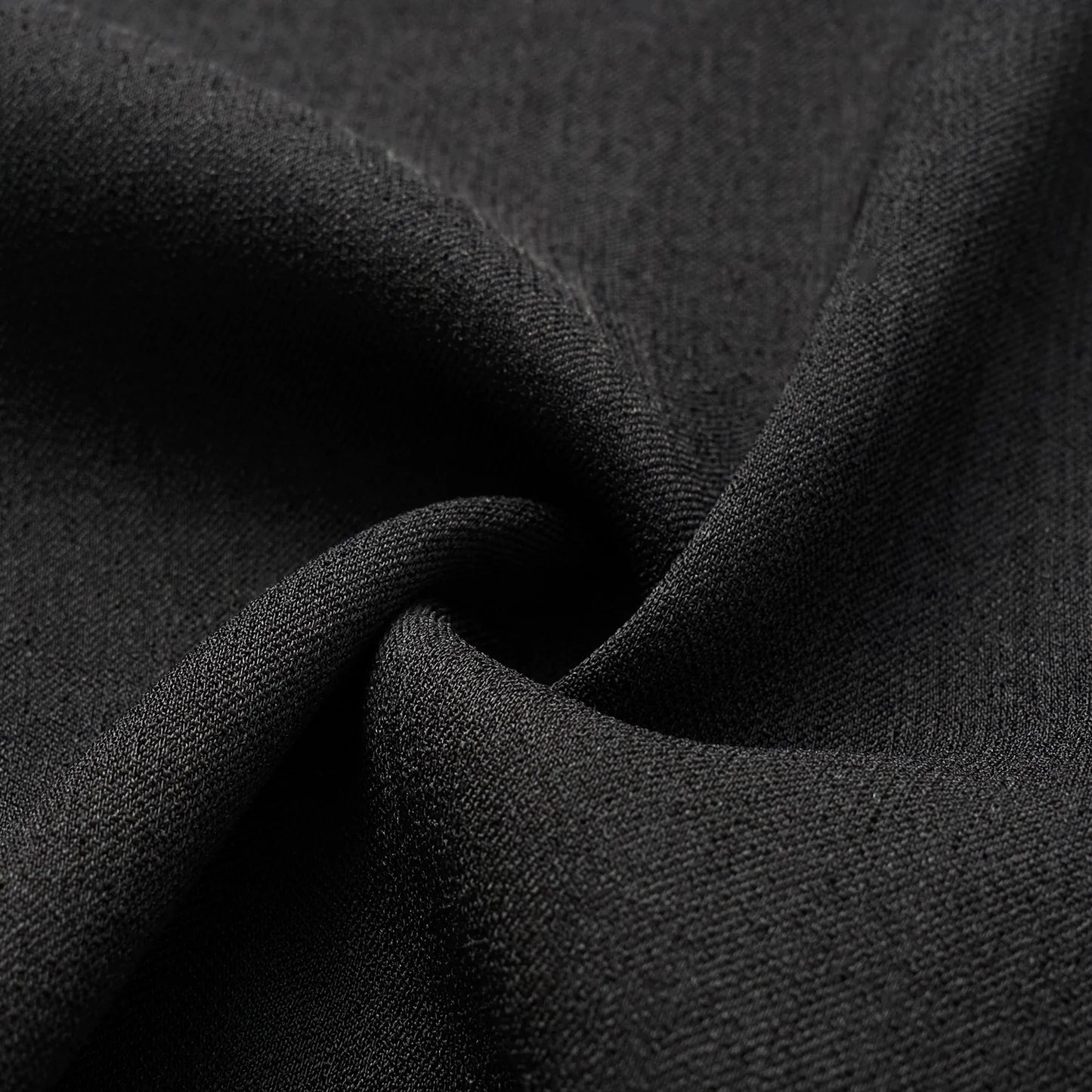 “Autumn Diary ” 韓國超彈力垂墜肌理面料特殊剪裁闊腿長褲—黑色