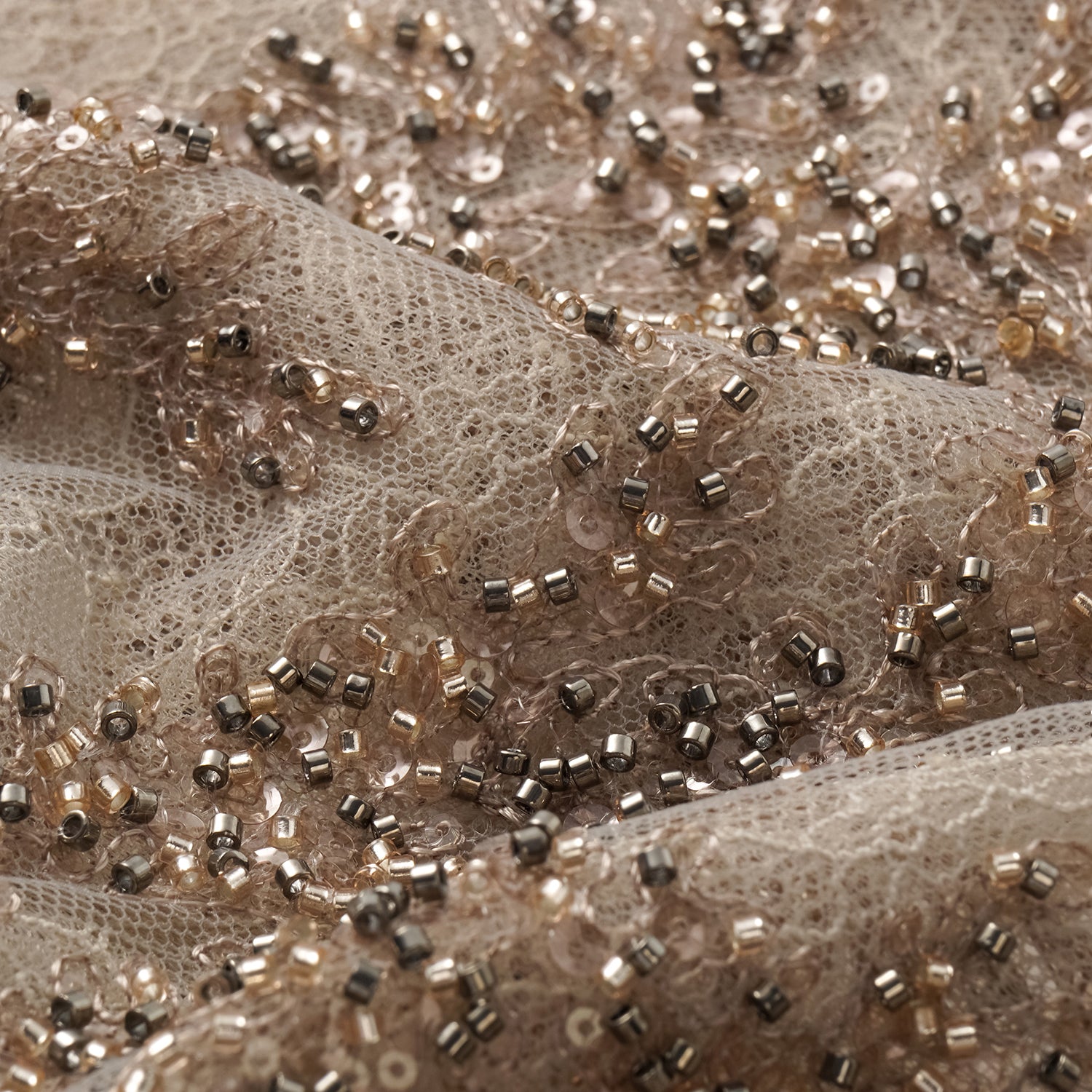 “茶宴” 奢華珠綉蕾絲輕國風披肩外套—Gold