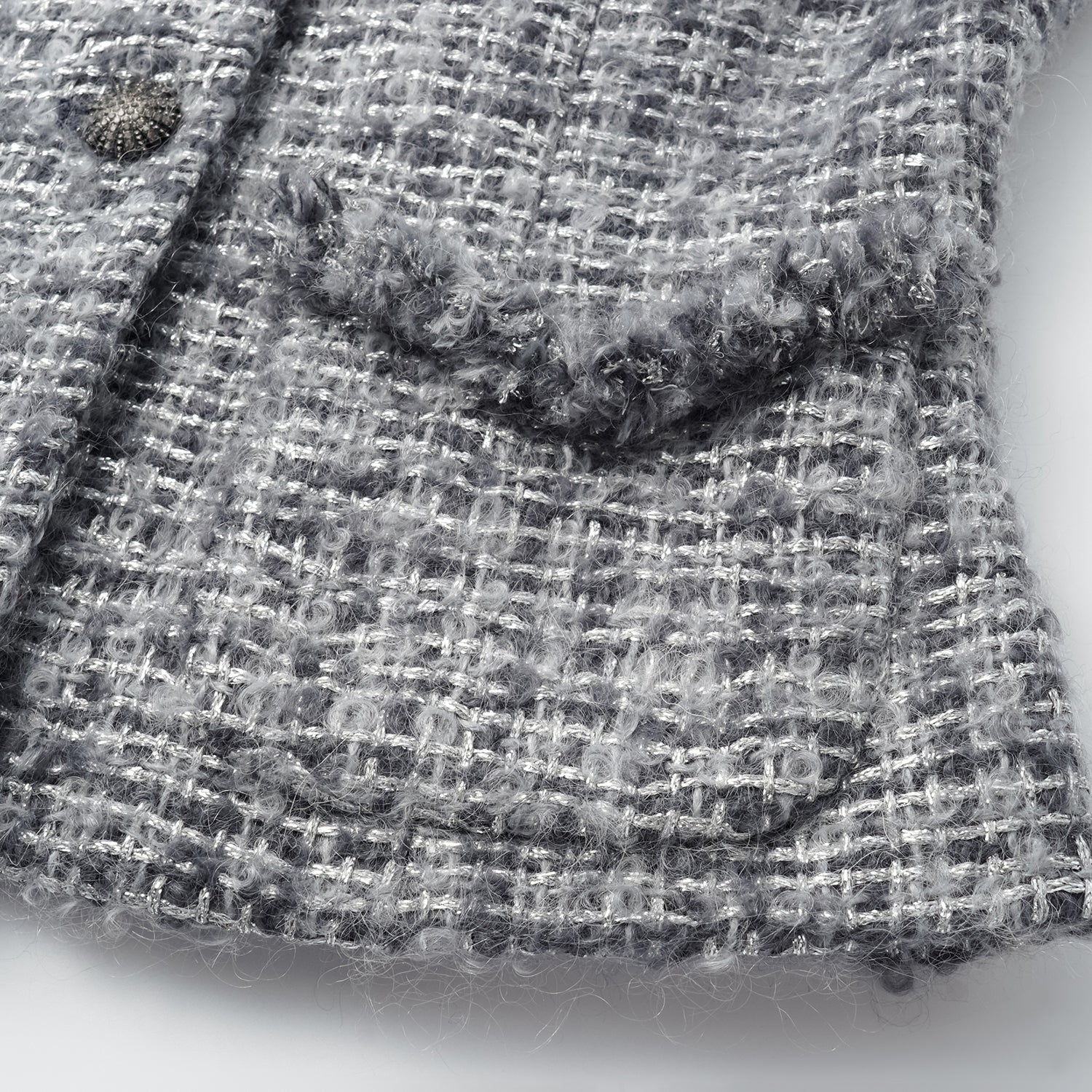 “Breeze boucle" 英國頂級輕薄花呢背心—Starlit Smoke