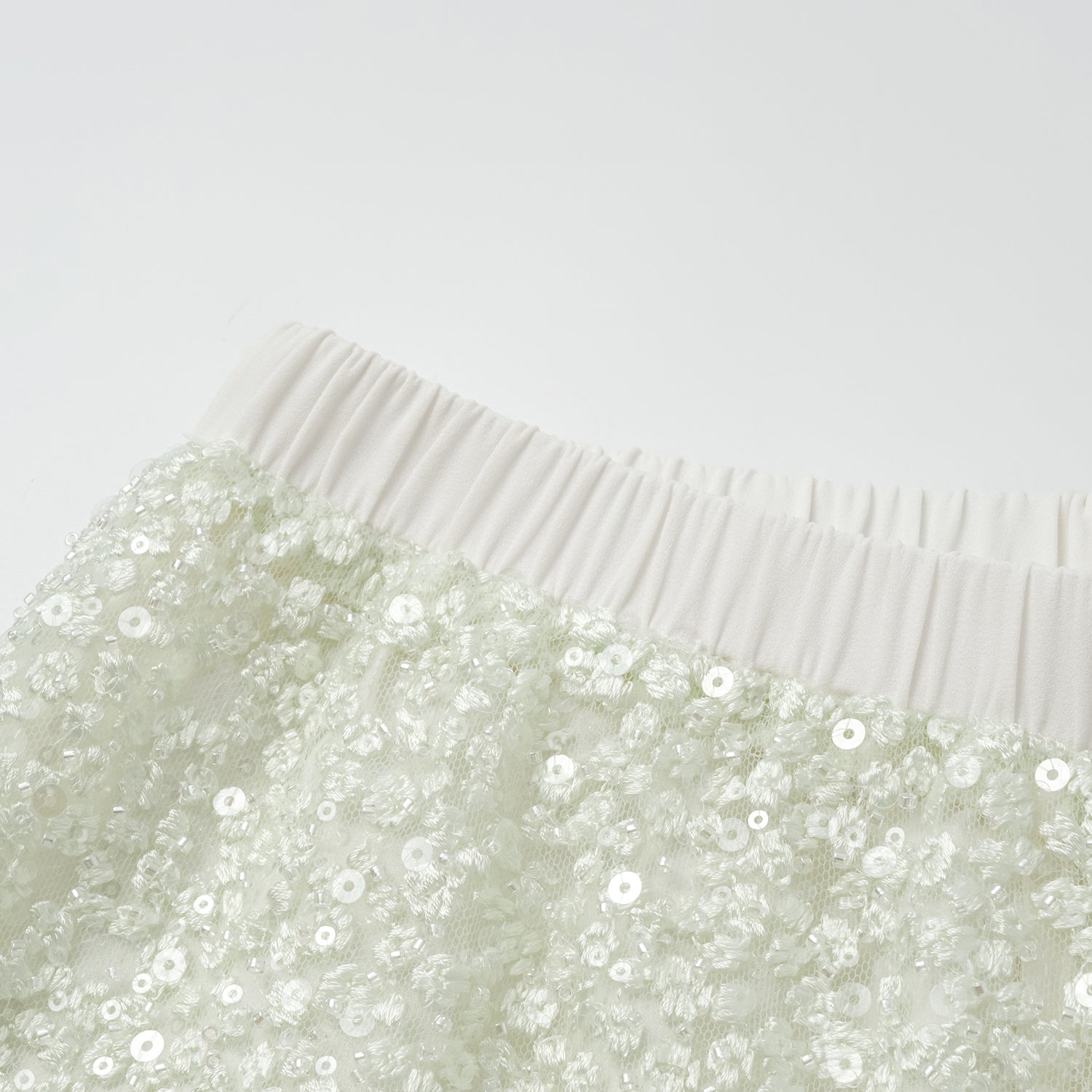 “春意” 立體珠繡闊腿長褲