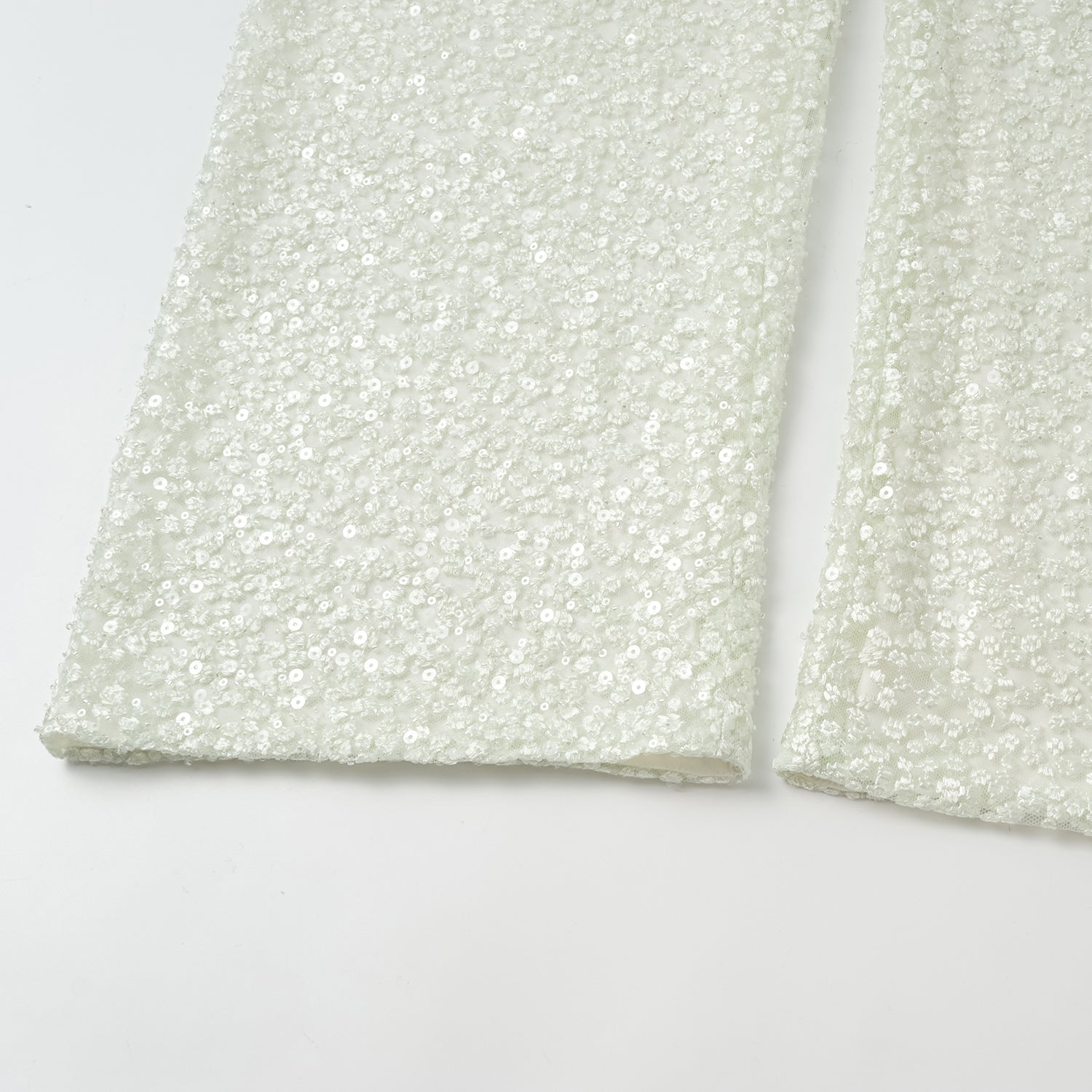 “春意” 立體珠繡闊腿長褲