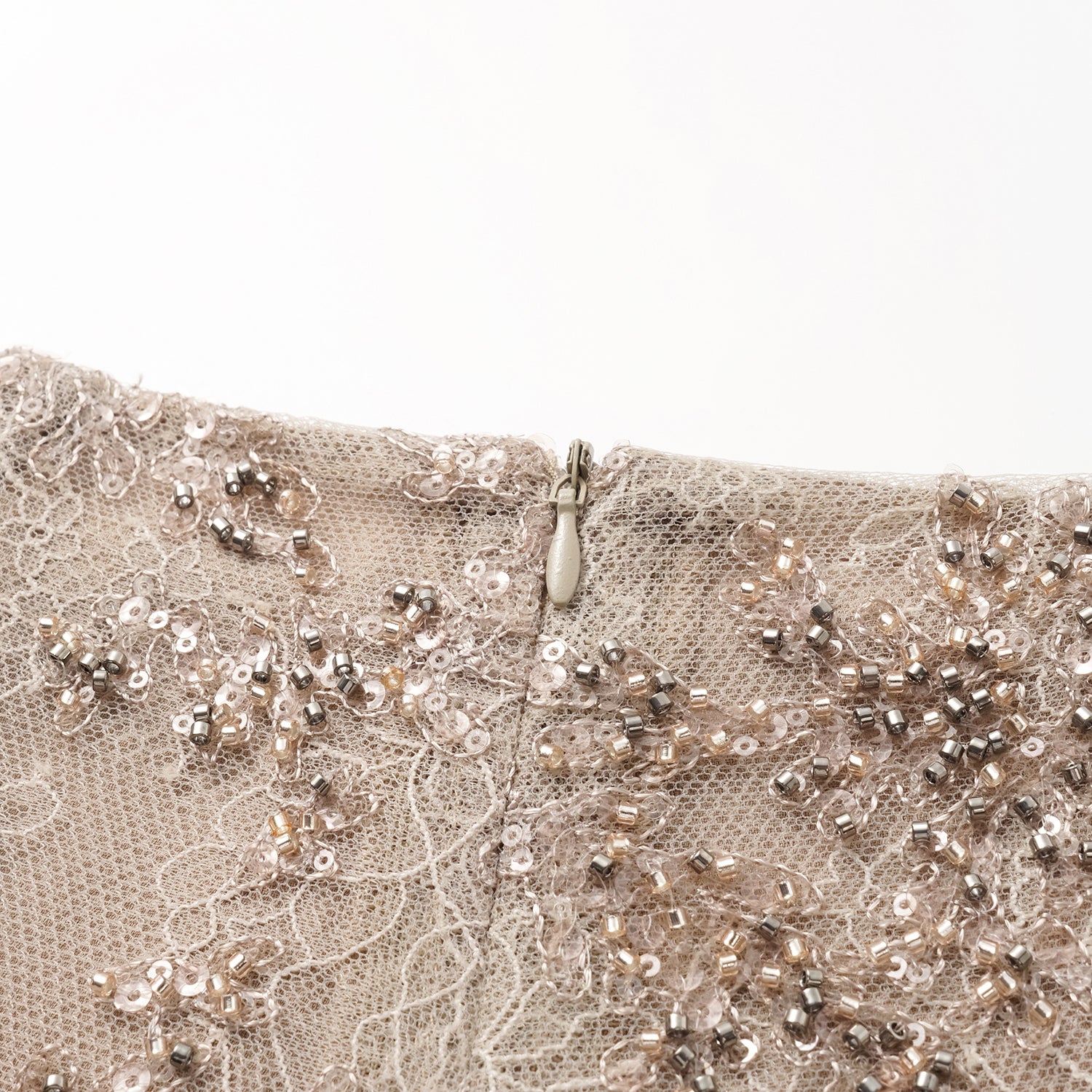 “茶宴” 奢華珠綉輕國風蕾絲短褲—Gold