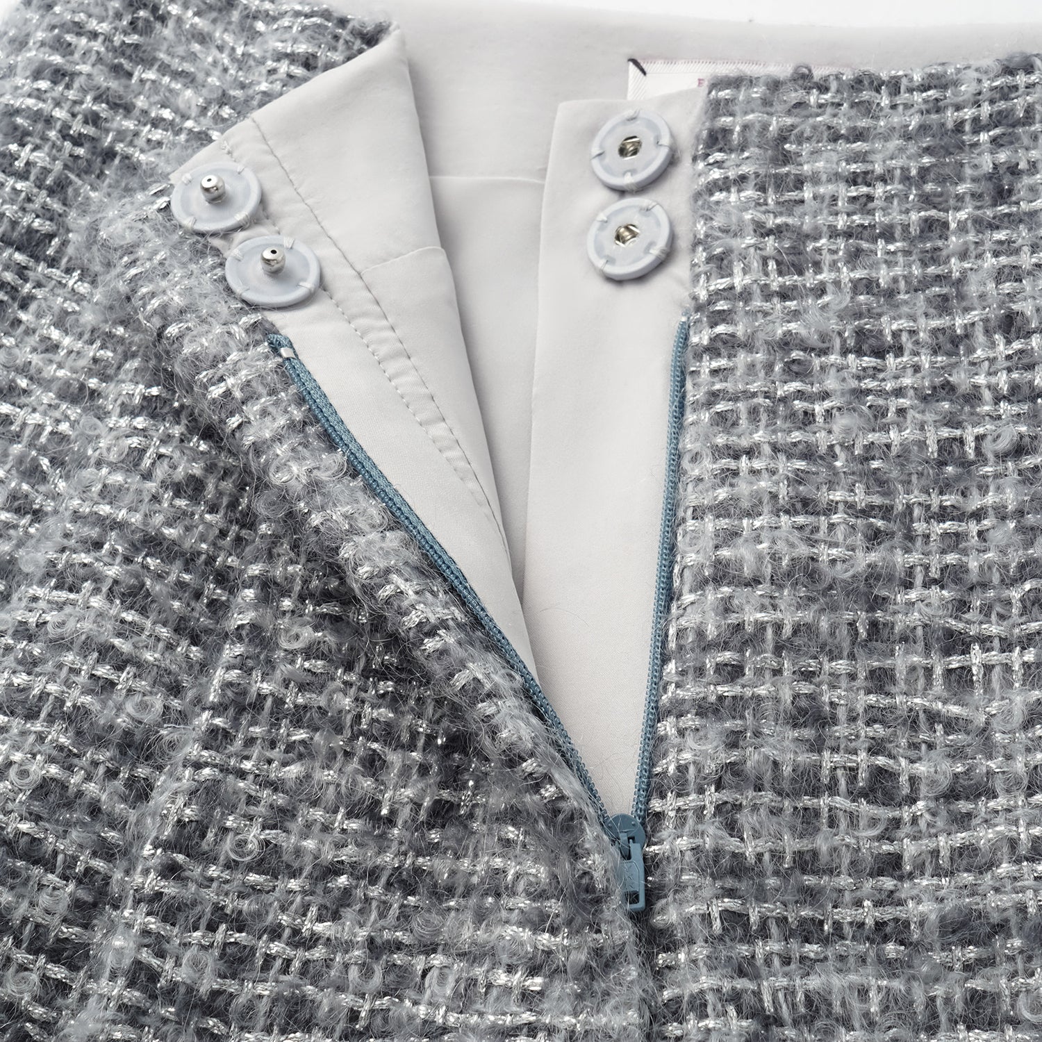 “Breeze boucle" 英國頂級輕薄花呢八分寬褲—Starlit Smoke