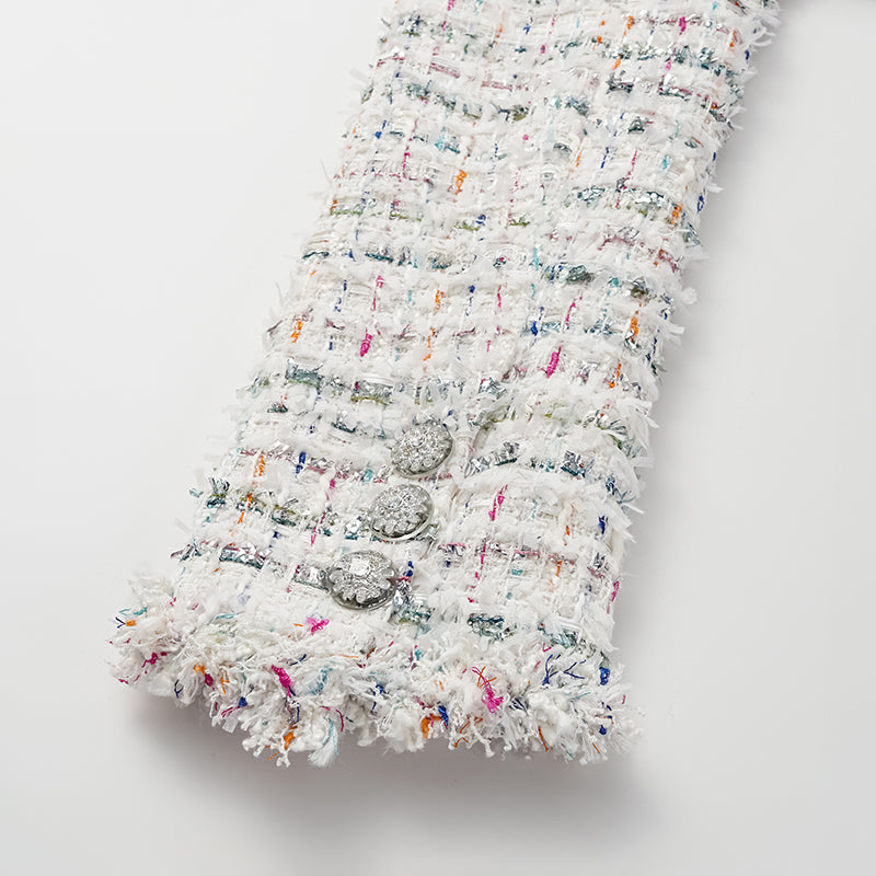 “冬日凡爾賽” 經典No.3修身花呢外套—Fruit Mille Crepe