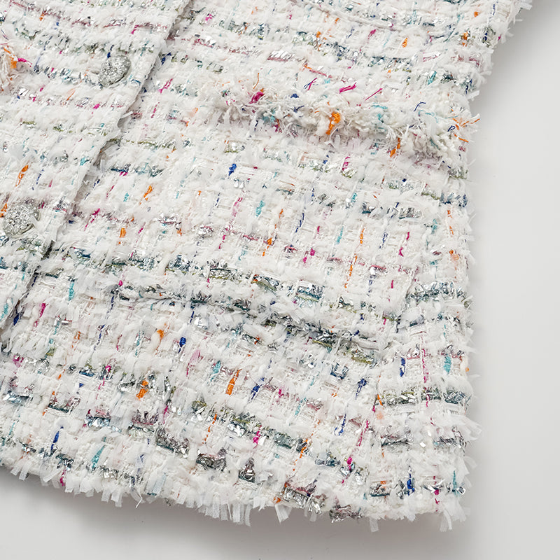 “冬日凡爾賽” 經典No.3修身花呢外套—Fruit Mille Crepe