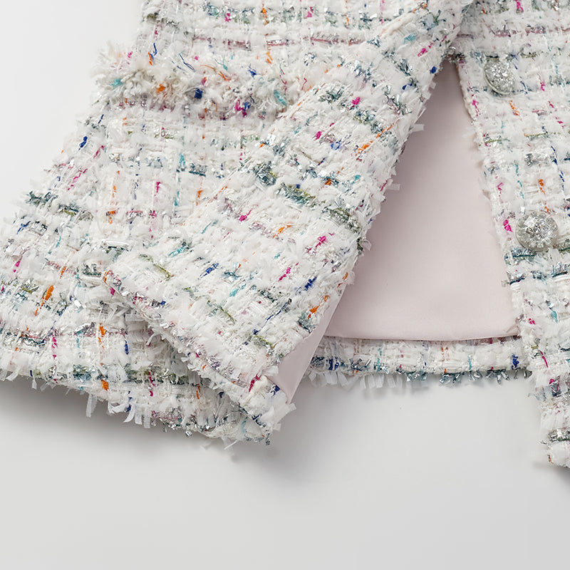 “冬日凡爾賽” 經典No.3修身花呢外套—Fruit Mille Crepe