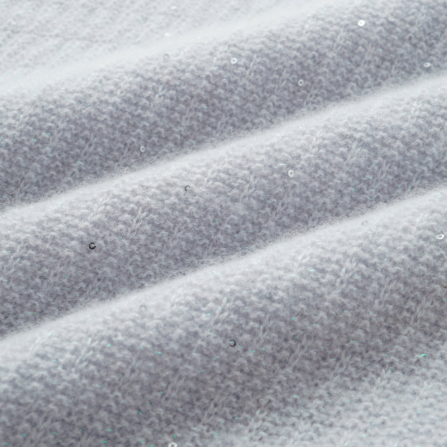 “Autumn Diary” 100% Cashmere極細絨柔星點低弧領針織上衣—Nebula Veil霧影星河