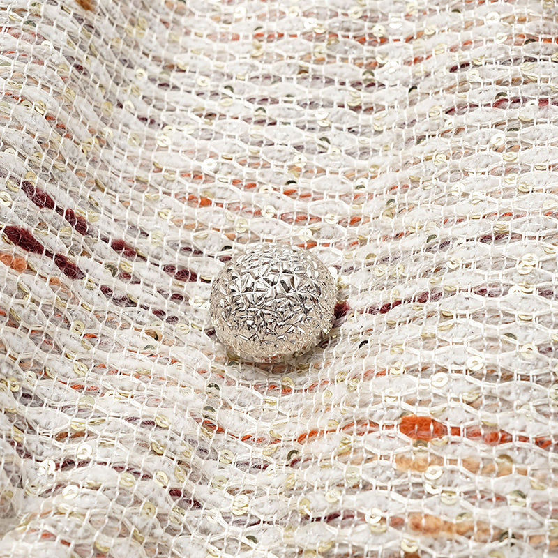 "Oxford Autumn Elegance" Tweed Vest - White and Multicolor 