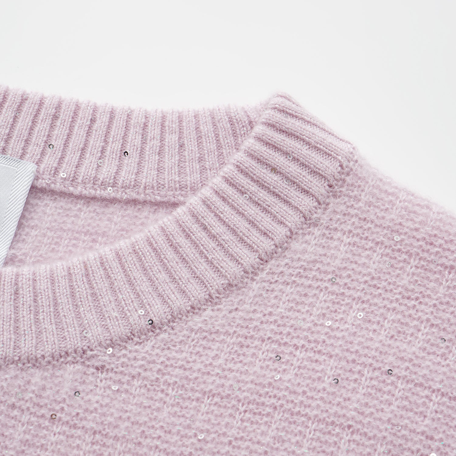 “Autumn Diary” 100% Cashmere極細絨柔星點針織上衣—Lilac Dawn紫丁曙夢