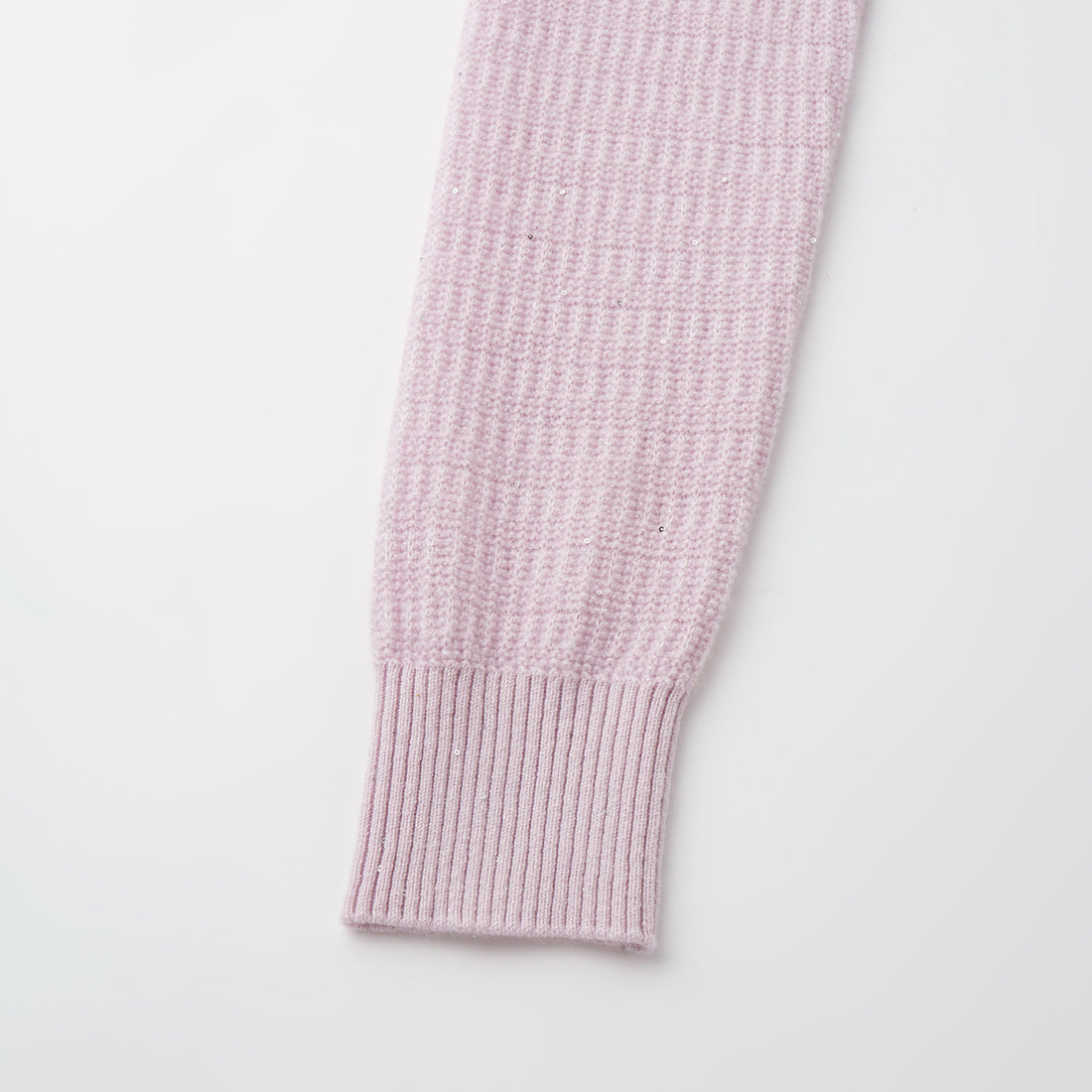 “Autumn Diary” 100% Cashmere極細絨柔星點針織上衣—Lilac Dawn紫丁曙夢