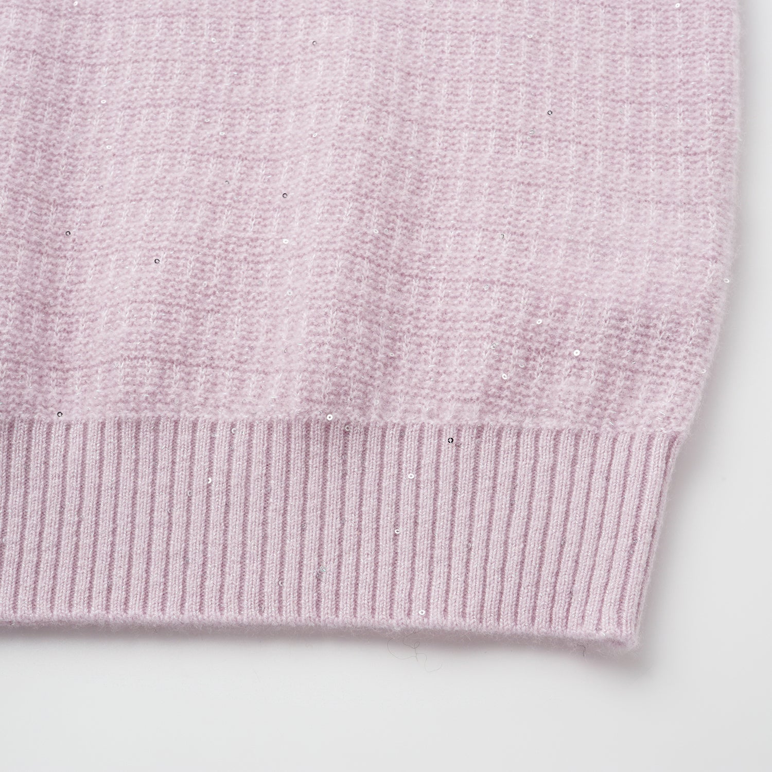 “Autumn Diary” 100% Cashmere極細絨柔星點針織上衣—Lilac Dawn紫丁曙夢