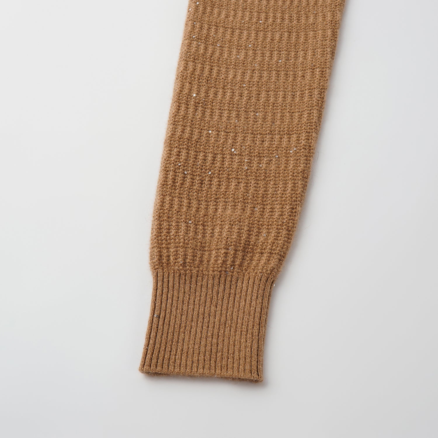 “Autumn Diary” 100% Cashmere極細絨柔星點針織上衣—Golden Acorn橡果暖陽