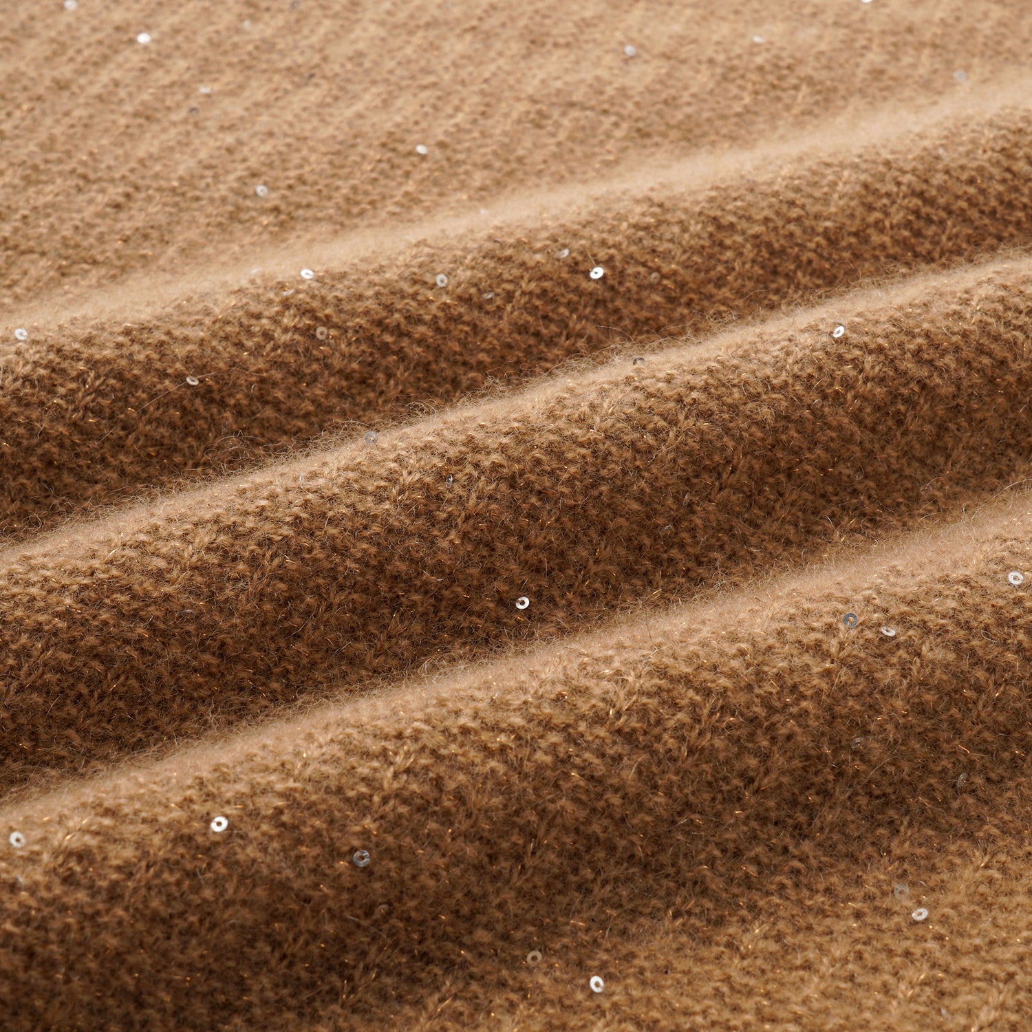 “Autumn Diary” 100% Cashmere極細絨柔星點針織上衣—Golden Acorn橡果暖陽