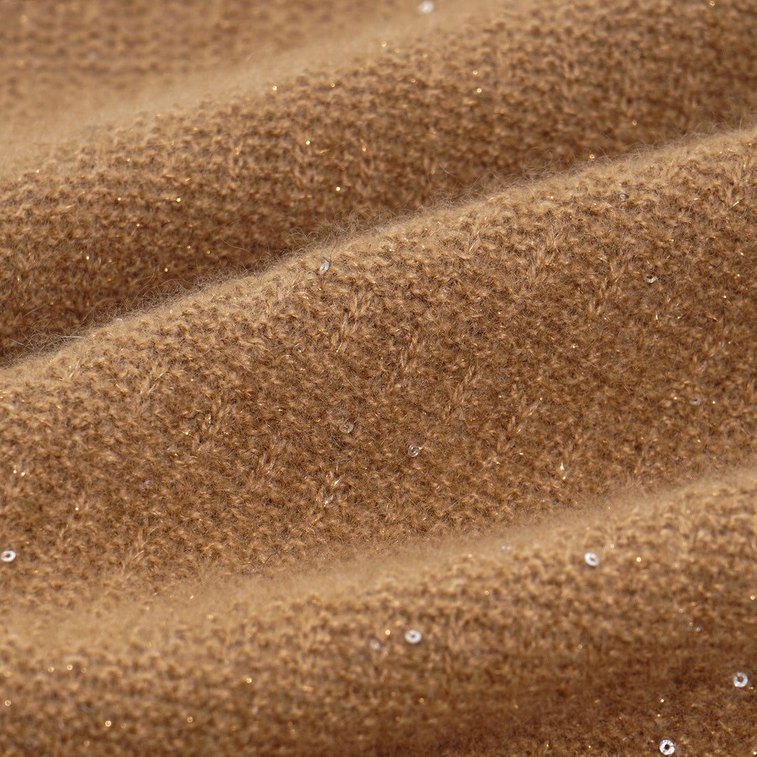 “Autumn Diary” 100% Cashmere極細絨柔星點針織上衣—Golden Acorn橡果暖陽