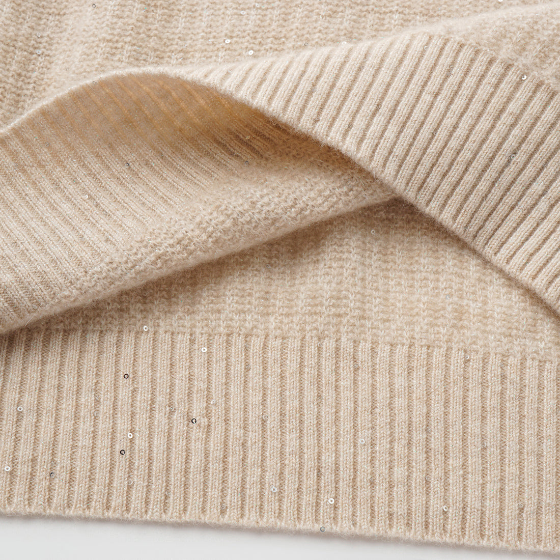 “Autumn Diary” 100% Cashmere極細絨柔星點針織上衣—Dream of Wheatfield麥田之夢