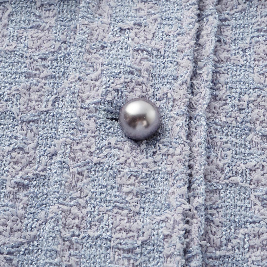 “Tokyo’Hours” 西班牙千鳥紋簇絨工藝Oversized花呢外套—Violet Hour紫韻漫境