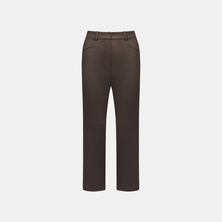 “Chelsea Citywalk”日本環保科技麂皮九分褲——Chestnut Glow 胡桃暖光