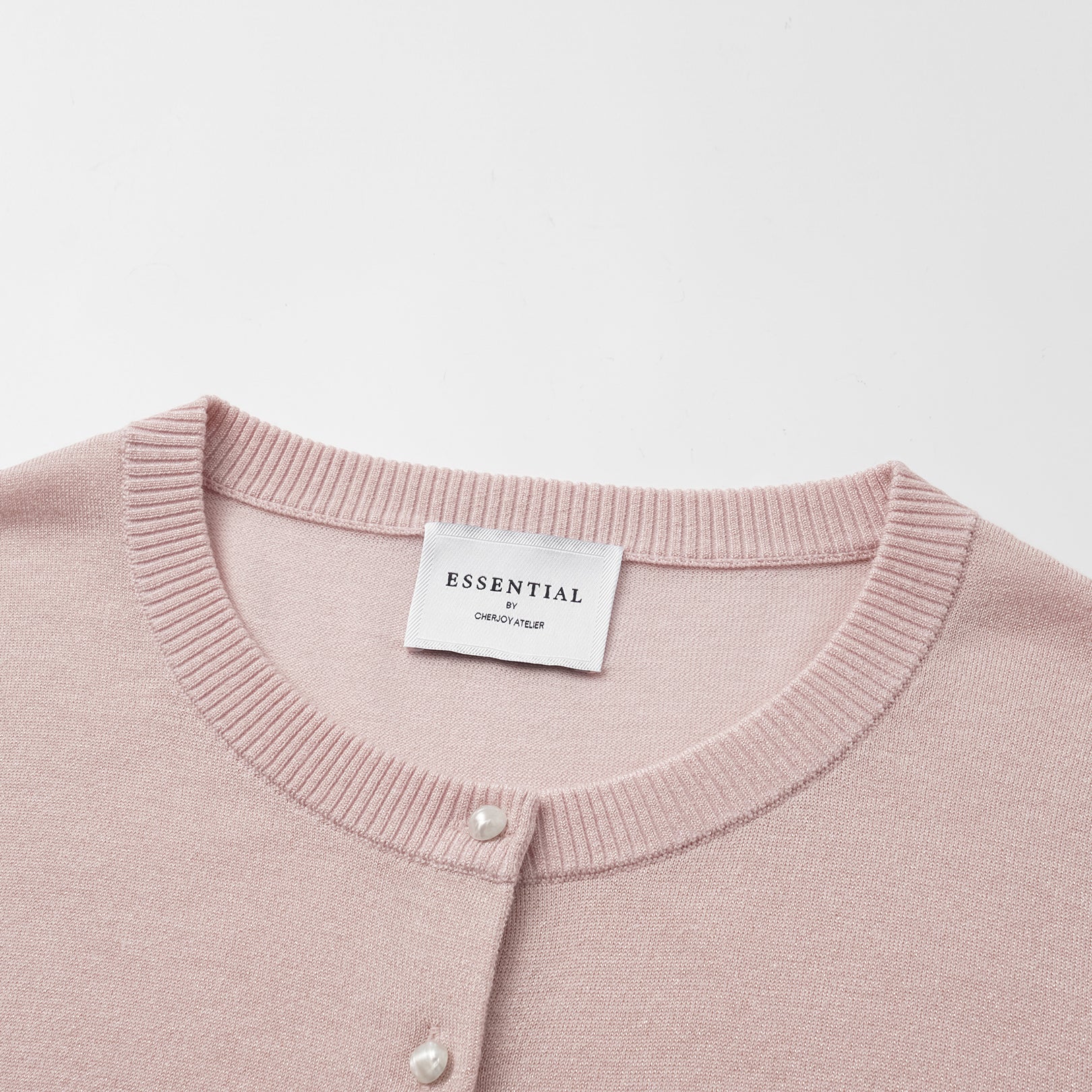 "Summer Diary" 涼感三醋酸喀什米爾針織短袖開衫—LOVE