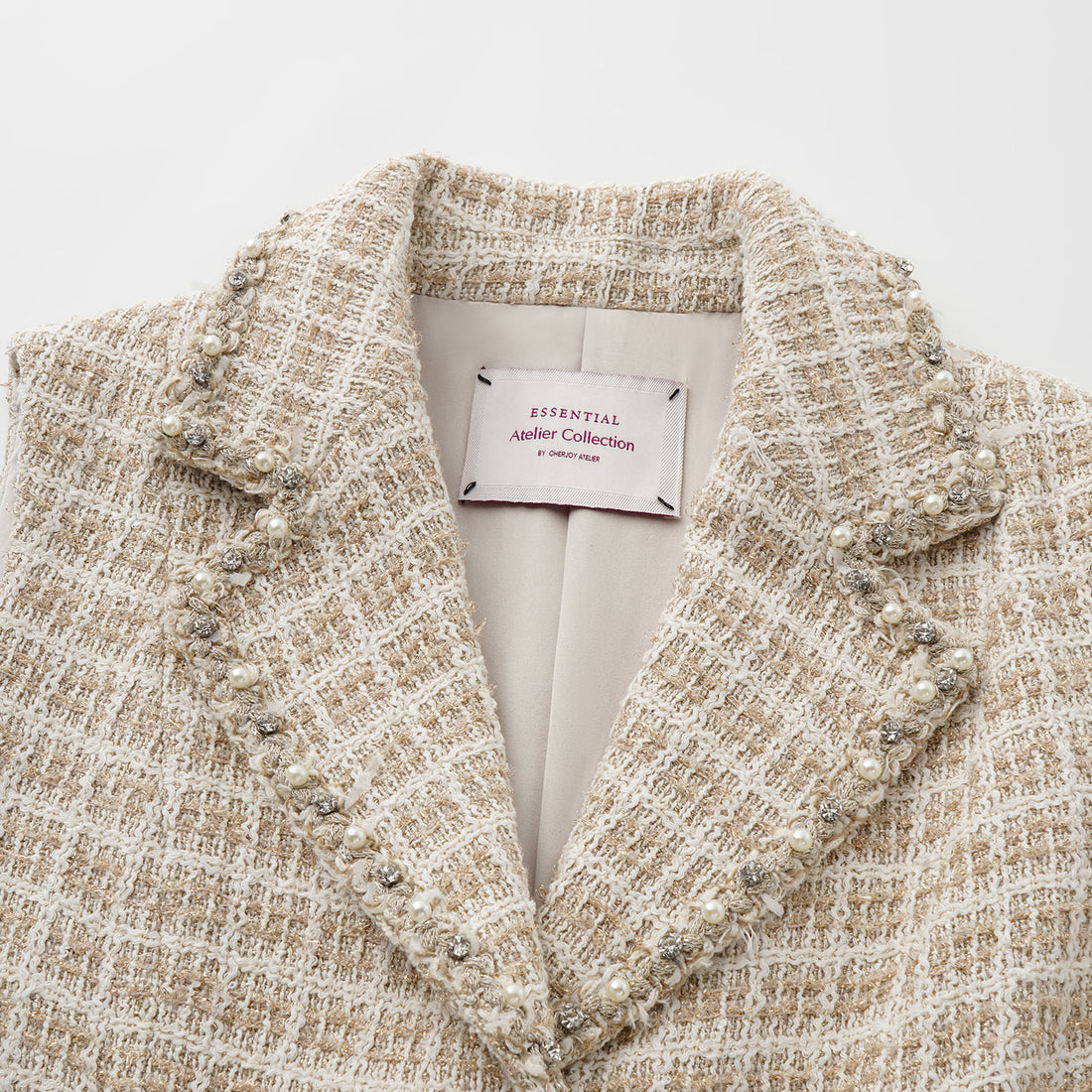 "Westminster Weekdays" 法國縷金工藝花呢修身背心—Long Island Reverie長島假期