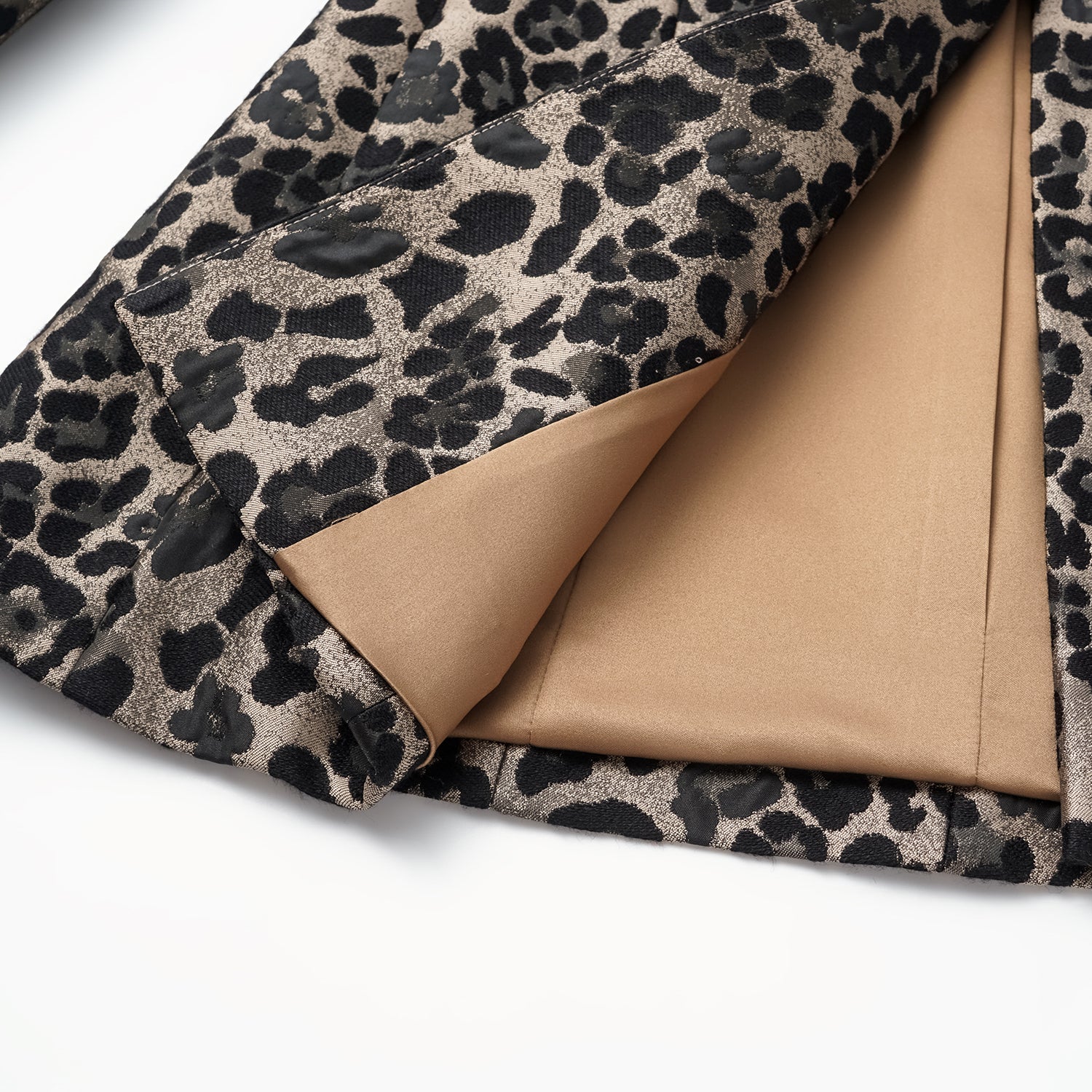 義大利羊毛提花立體剪裁新中式外套