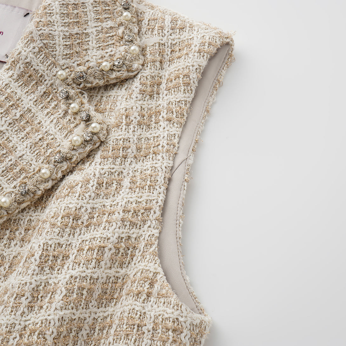 "Westminster Weekdays" 法國縷金工藝花呢修身背心—Long Island Reverie長島假期