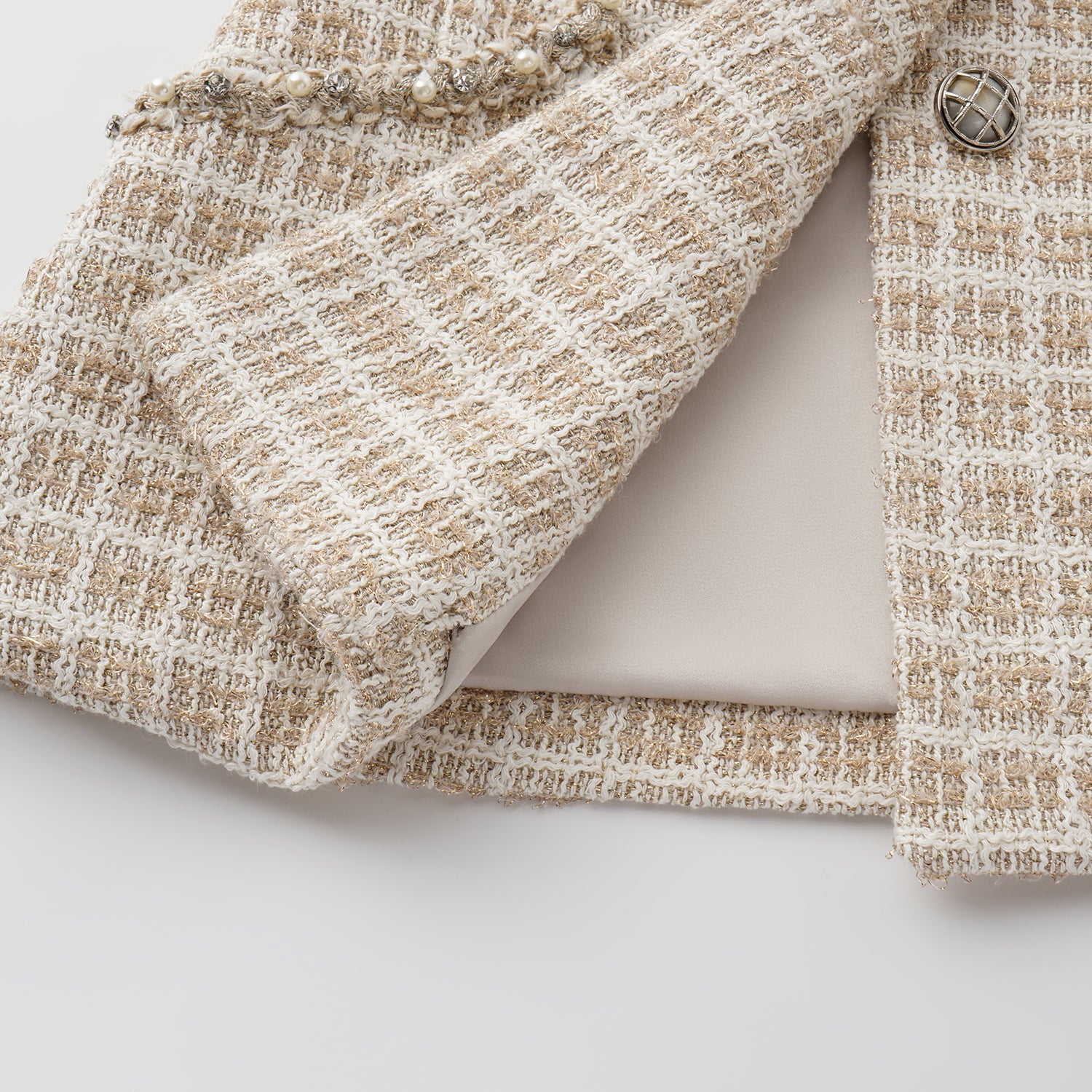 "Westminster Weekdays" 法國縷金工藝花呢修身背心—Long Island Reverie長島假期