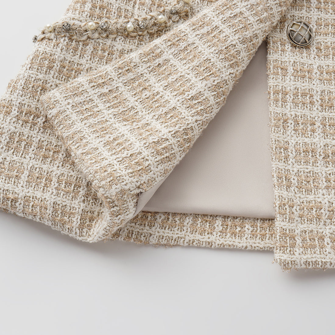 "Westminster Weekdays" 法國縷金工藝花呢修身背心—Long Island Reverie長島假期