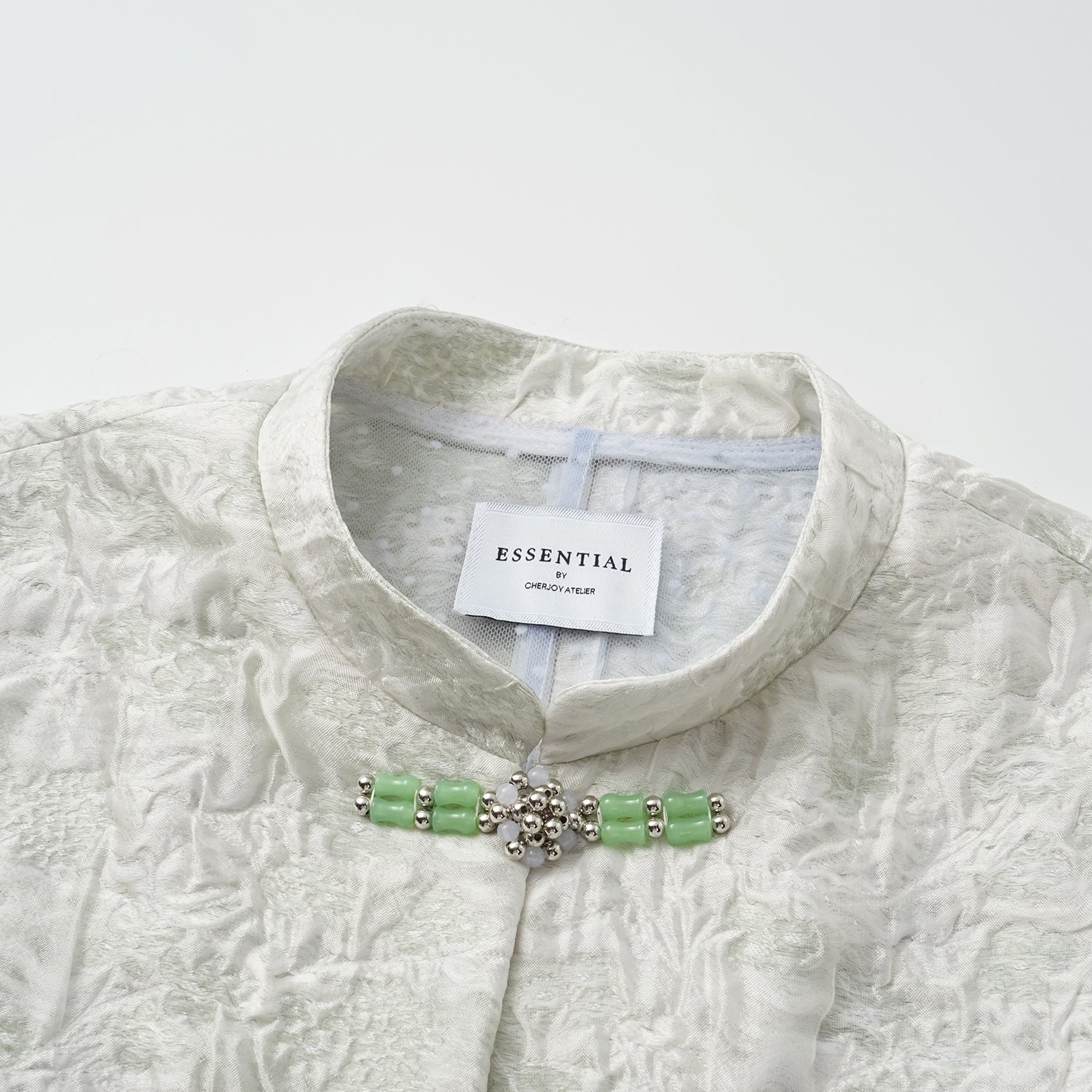 “春意” 冰晶提花輕國風馬甲背心—浮玉春