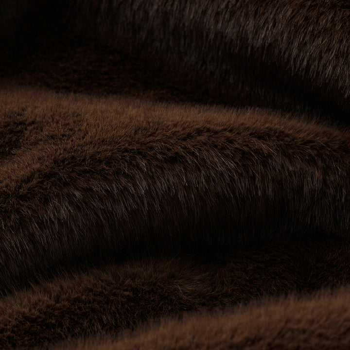 “Imperial Gala” 柔奢霧絨環保皮草國風馬甲外套—Velvet Mink錦貂流華