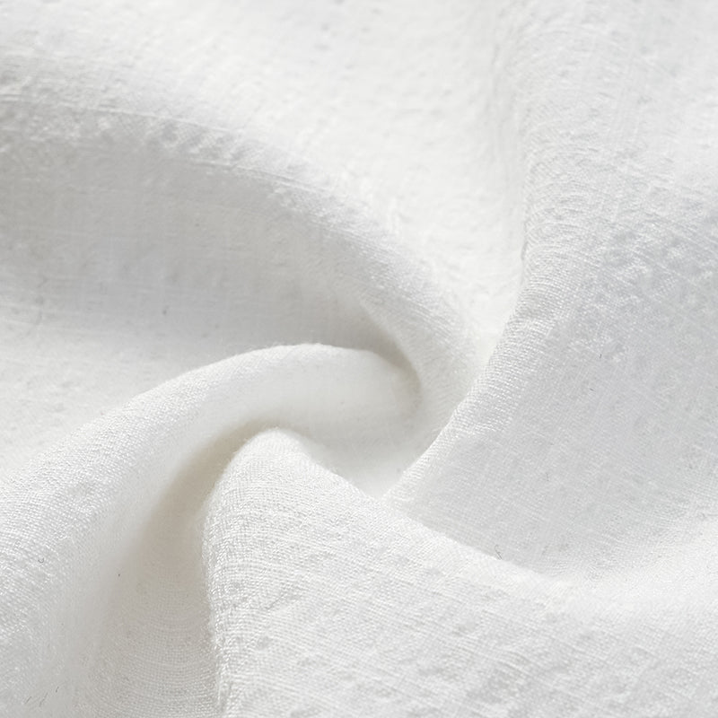 “Easy go Chic” 華夫格墊肩襯衫/短褲套裝—白