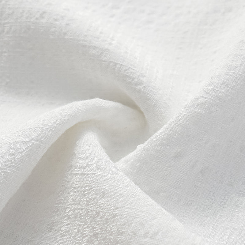 “Easy go Chic” 華夫格墊肩襯衫/短褲套裝—白