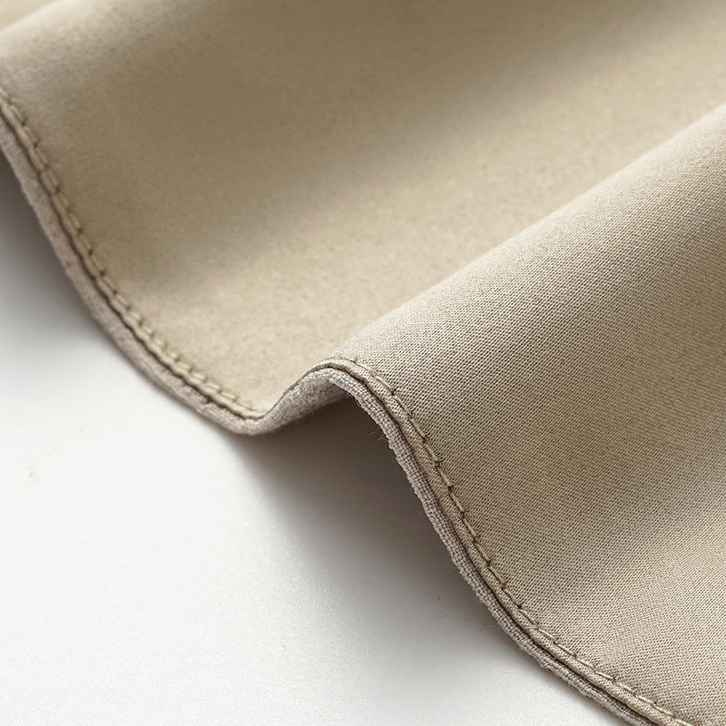 “Easy go Chic” 華夫格墊肩襯衫/短褲套裝—大象灰