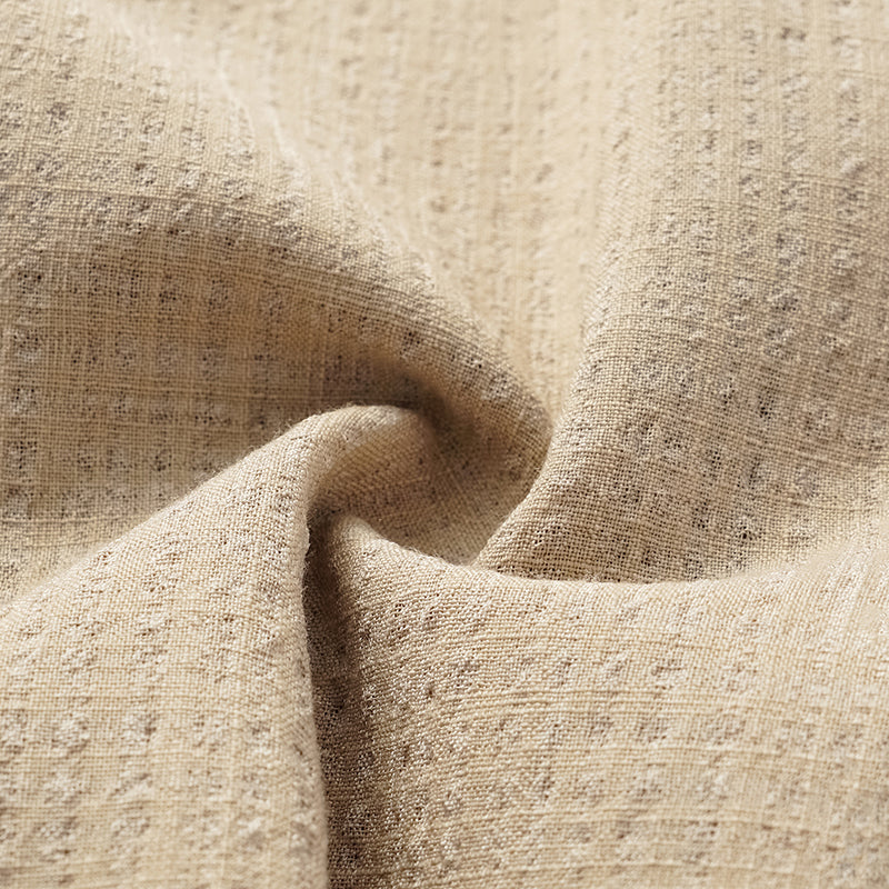 “Easy go Chic” 華夫格墊肩襯衫/短褲套裝—駝