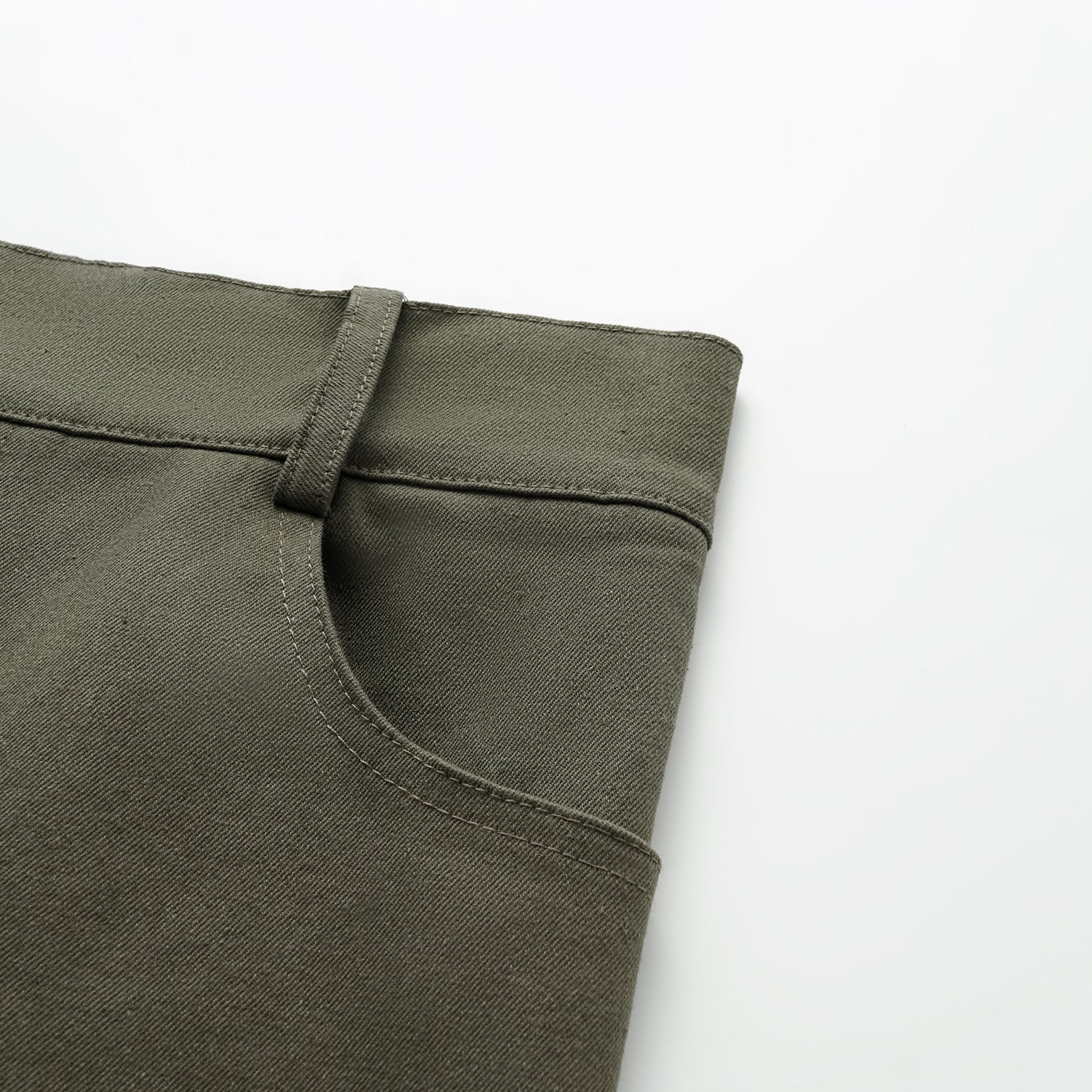 “Easy-go Chic” Premium 頂級高彈力棉牛仔九分褲—深灰