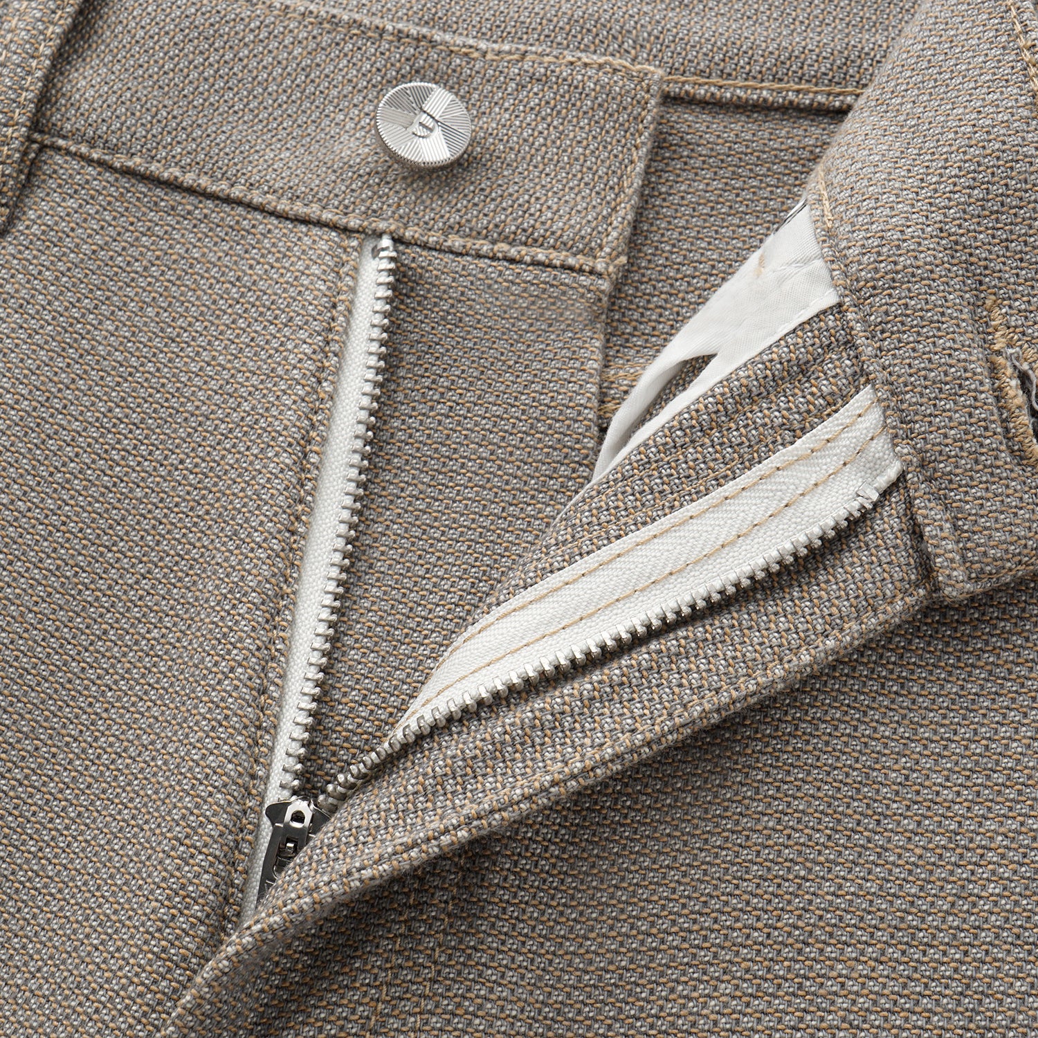 “Easy-go Chic“土耳其頂級霧紋棉高腰反摺牛仔褲—Smoky Agarwood沉香煙褐