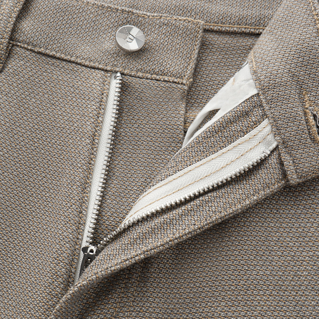 “Easy-go Chic“土耳其頂級霧紋棉高腰反摺牛仔褲—Smoky Agarwood沉香煙褐