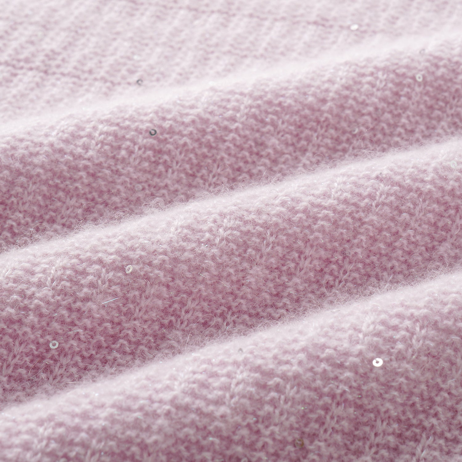 “Autumn Diary” 100% Cashmere極細絨柔星點高領針織背心—Lilac Dawn紫丁曙夢