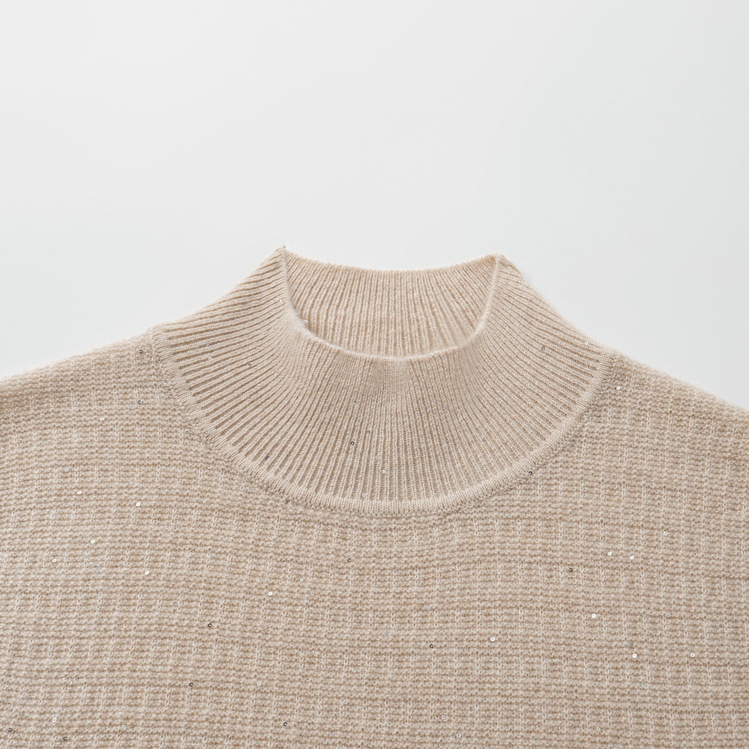 “Autumn Diary” 100% Cashmere極細絨柔星點高領針織背心—Dream of Wheatfield麥田之夢