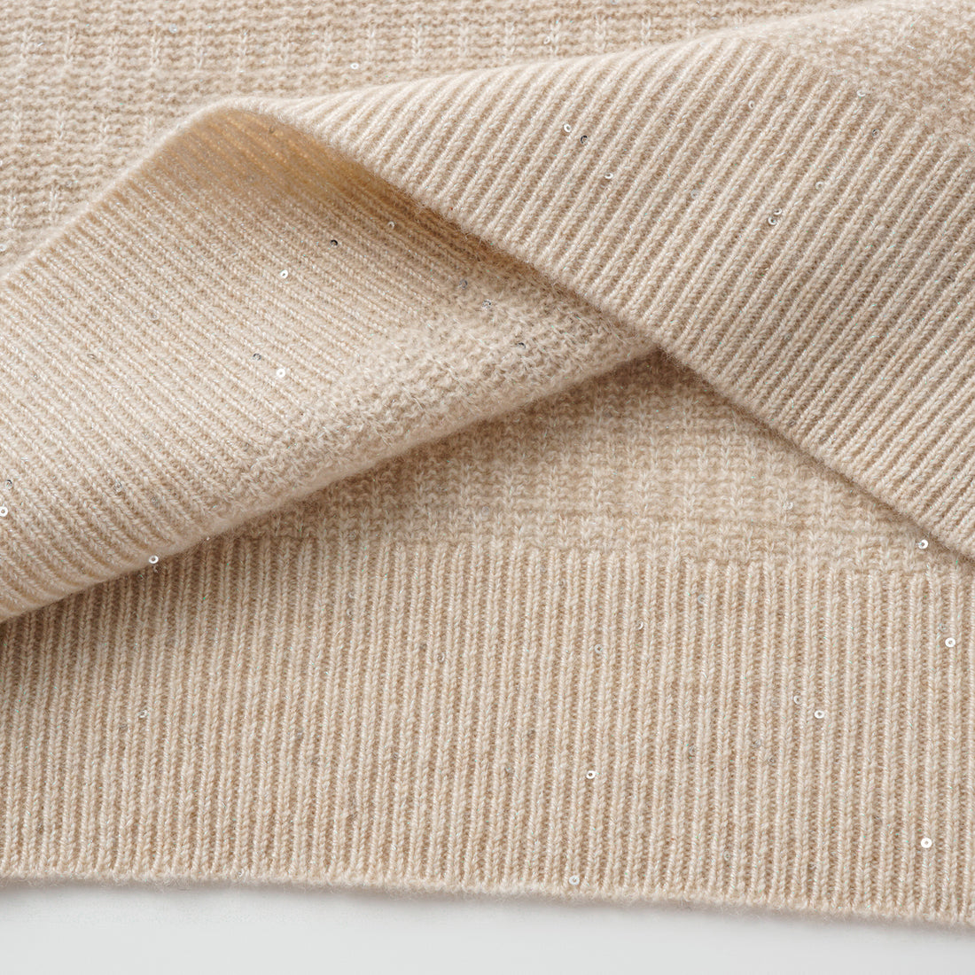 “Autumn Diary” 100% Cashmere極細絨柔星點高領針織背心—Dream of Wheatfield麥田之夢