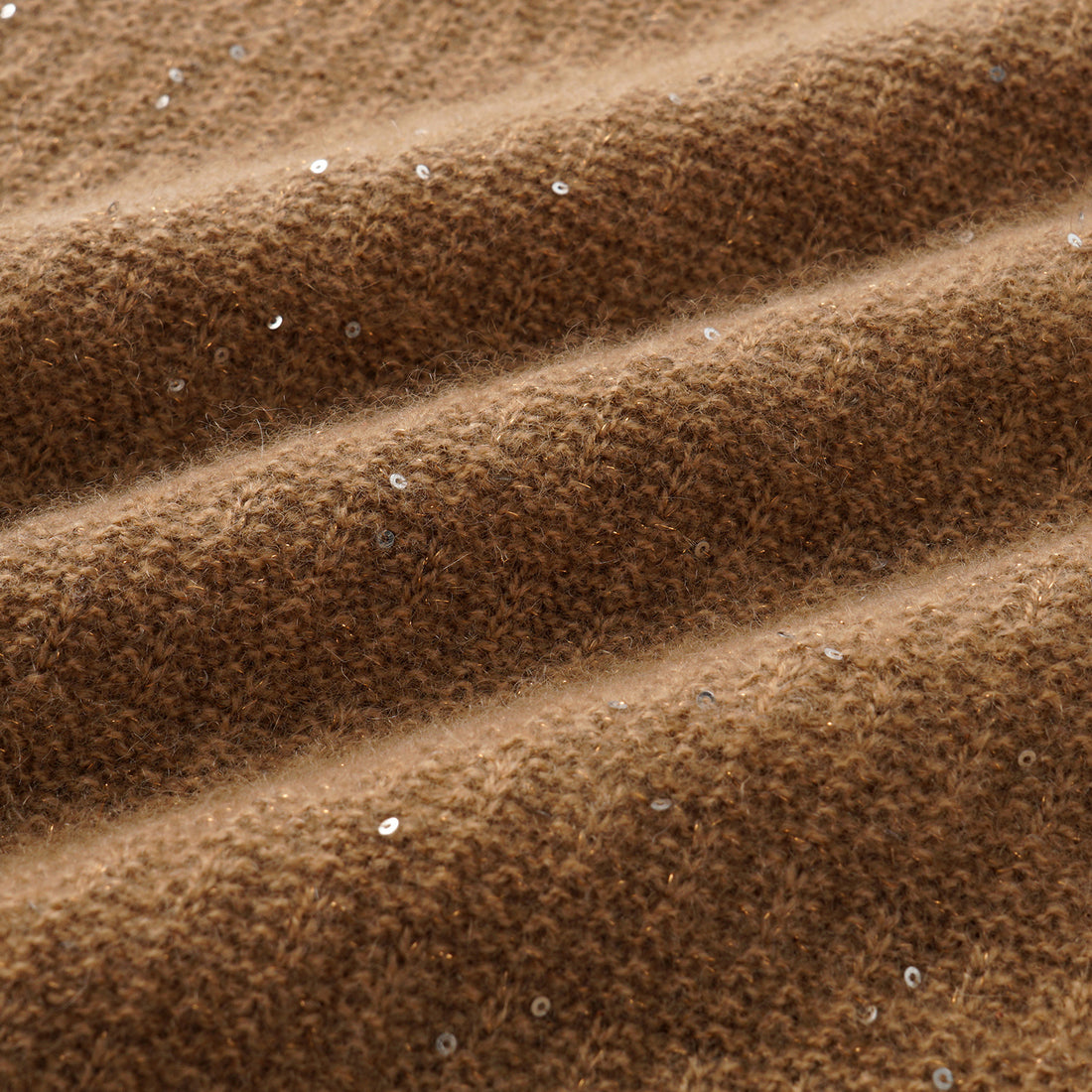 “Autumn Diary” 100% Cashmere極細絨柔星點高領針織背心—Golden Acorn橡果暖陽