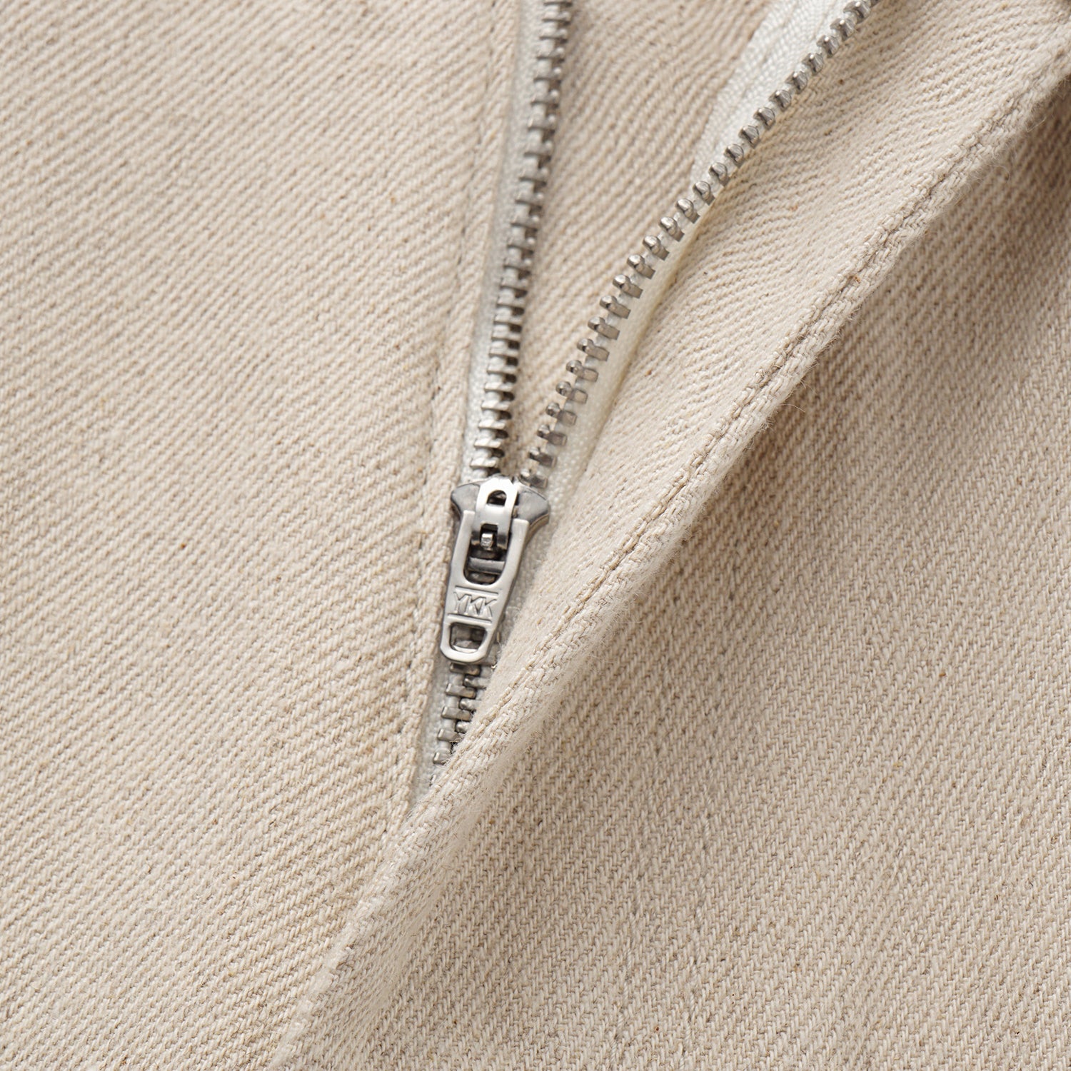 “Easy-go Chic“土耳其頂級霧紋棉高腰反摺牛仔褲—Linen Scent亞麻氣息