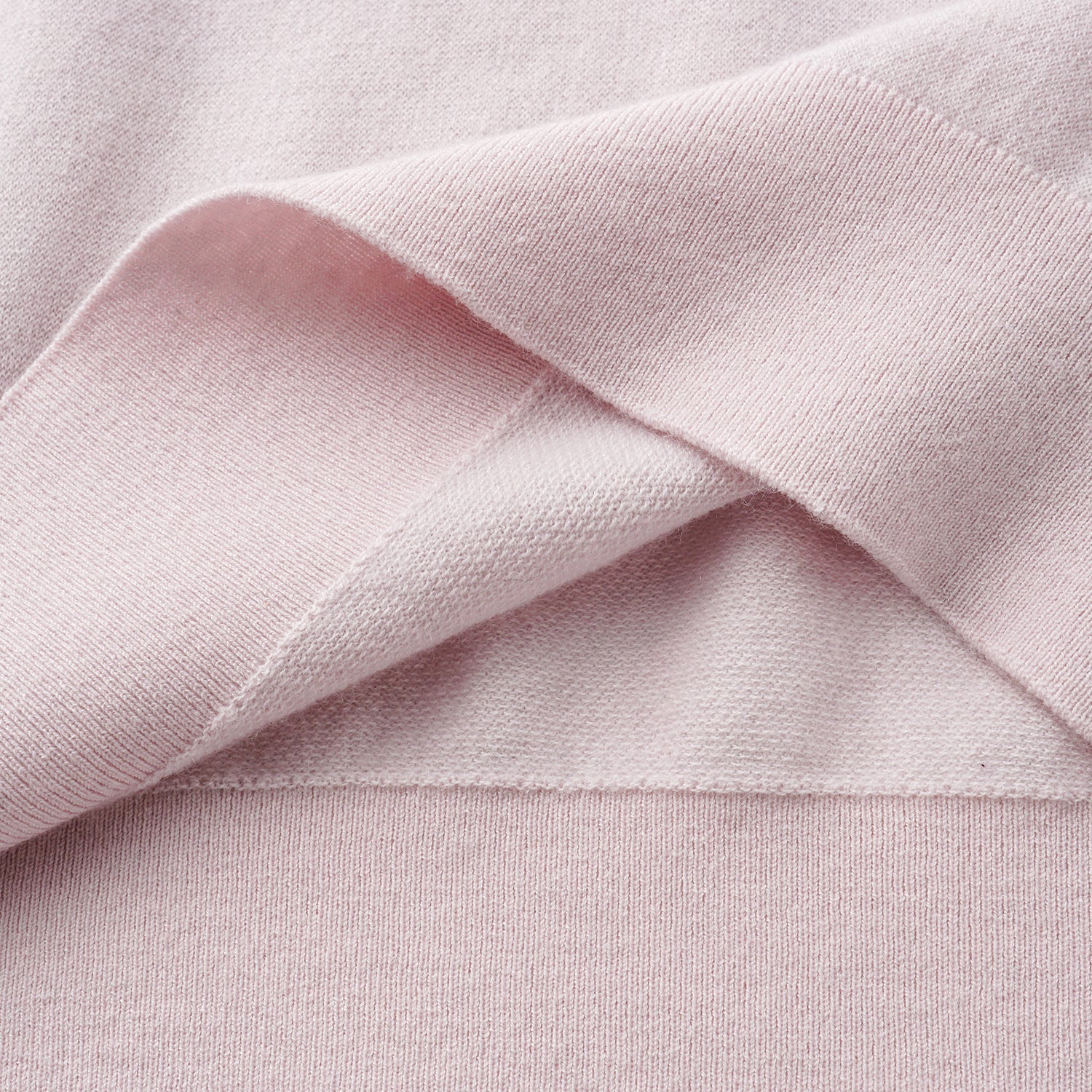 “Winter Diary"Cashmere極簡純色立領針織衫—Blush Breeze玫瑰胭粉