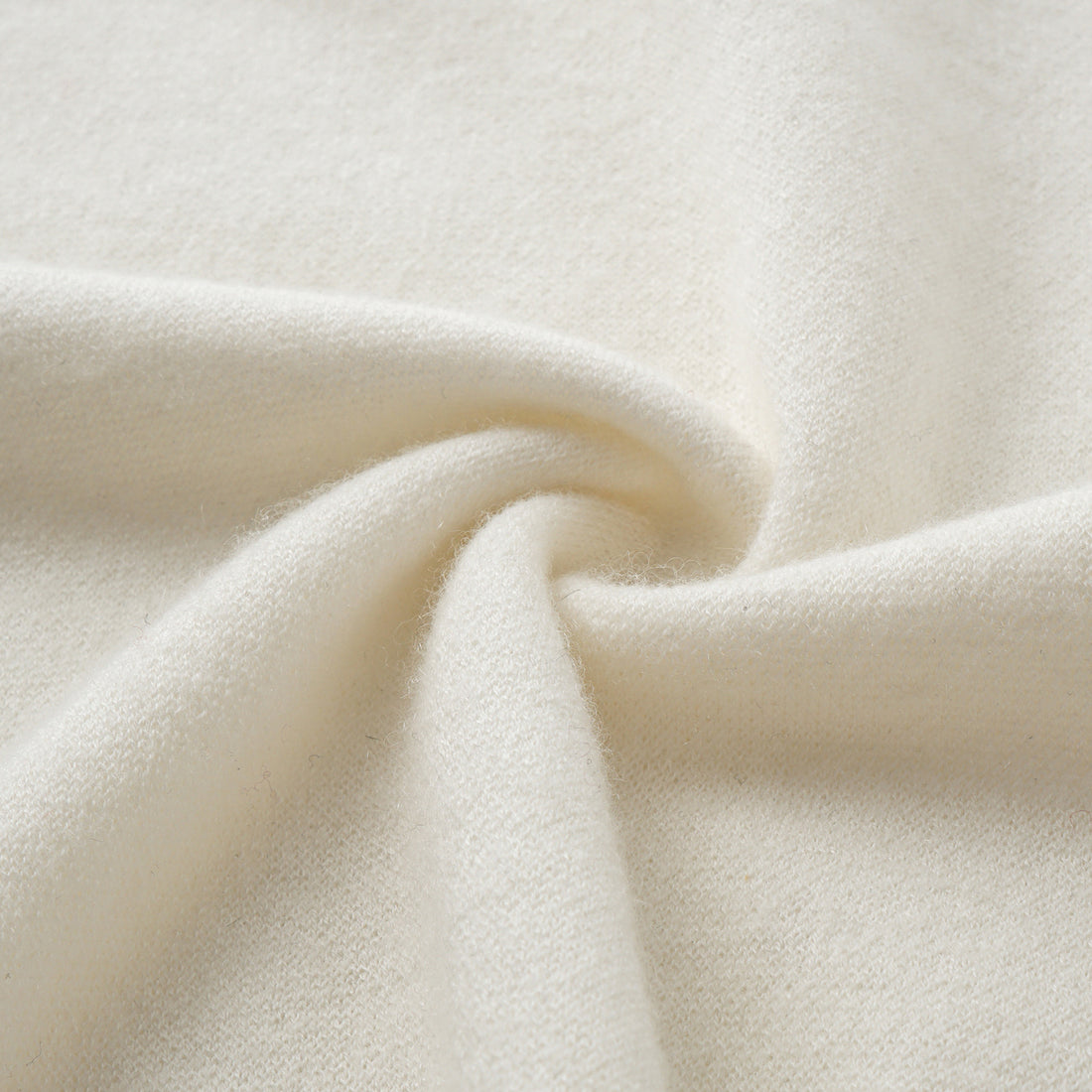 “Winter Diary”Cashmere極簡純色立領針織衫—Pure Snowdream雪色之夢