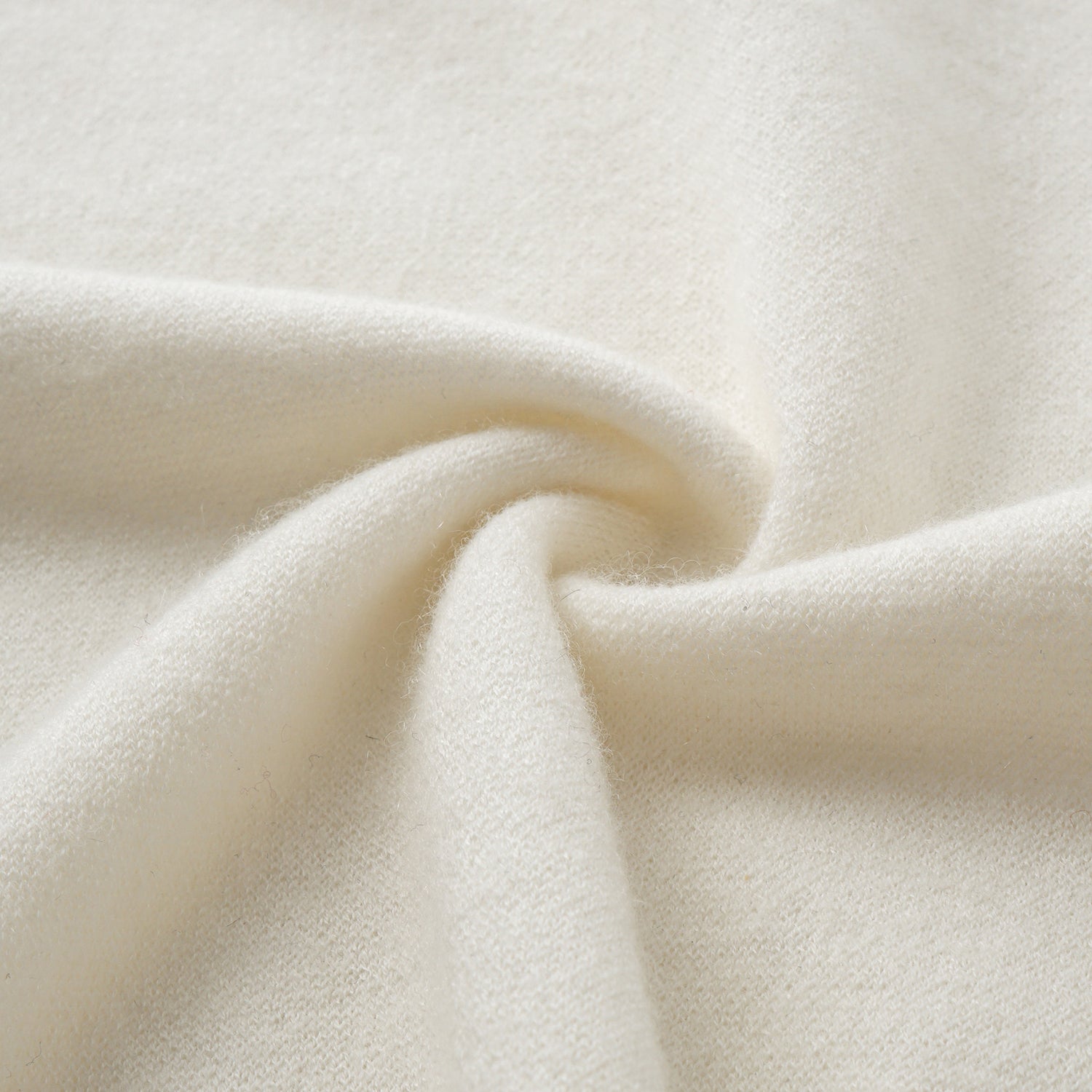 “Winter Diary”Cashmere極簡純色立領針織衫—Pure Snowdream雪色之夢